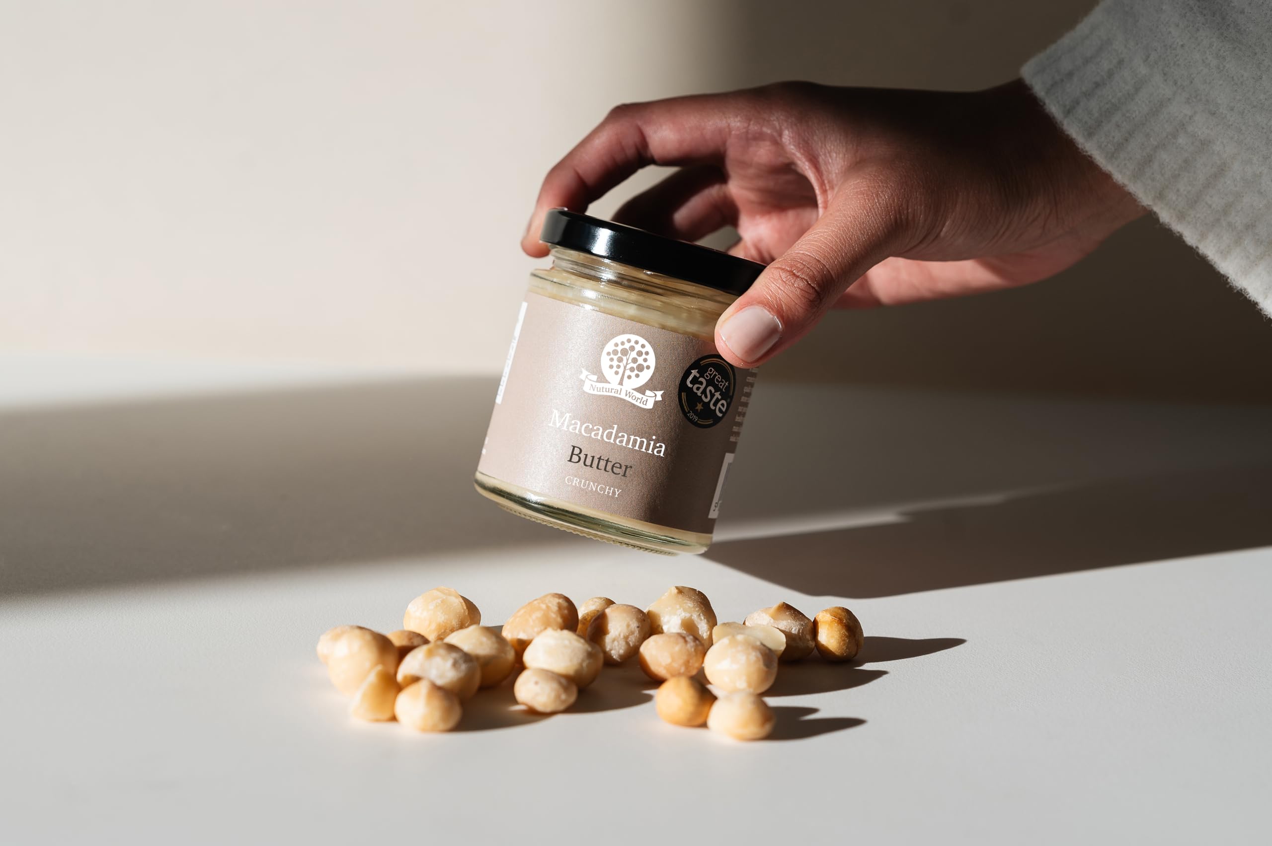 Nutural World Smooth Macadamia Nut Butter - 100% Pure Single Ingredient | 170g