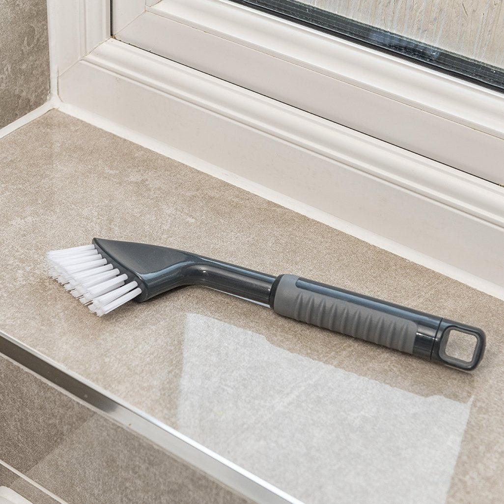 Addis ComfiGrip Tile Grout Stiff Cleaning Brush, Metallic Graphite, 2.5 x 8 x 27 cm 11