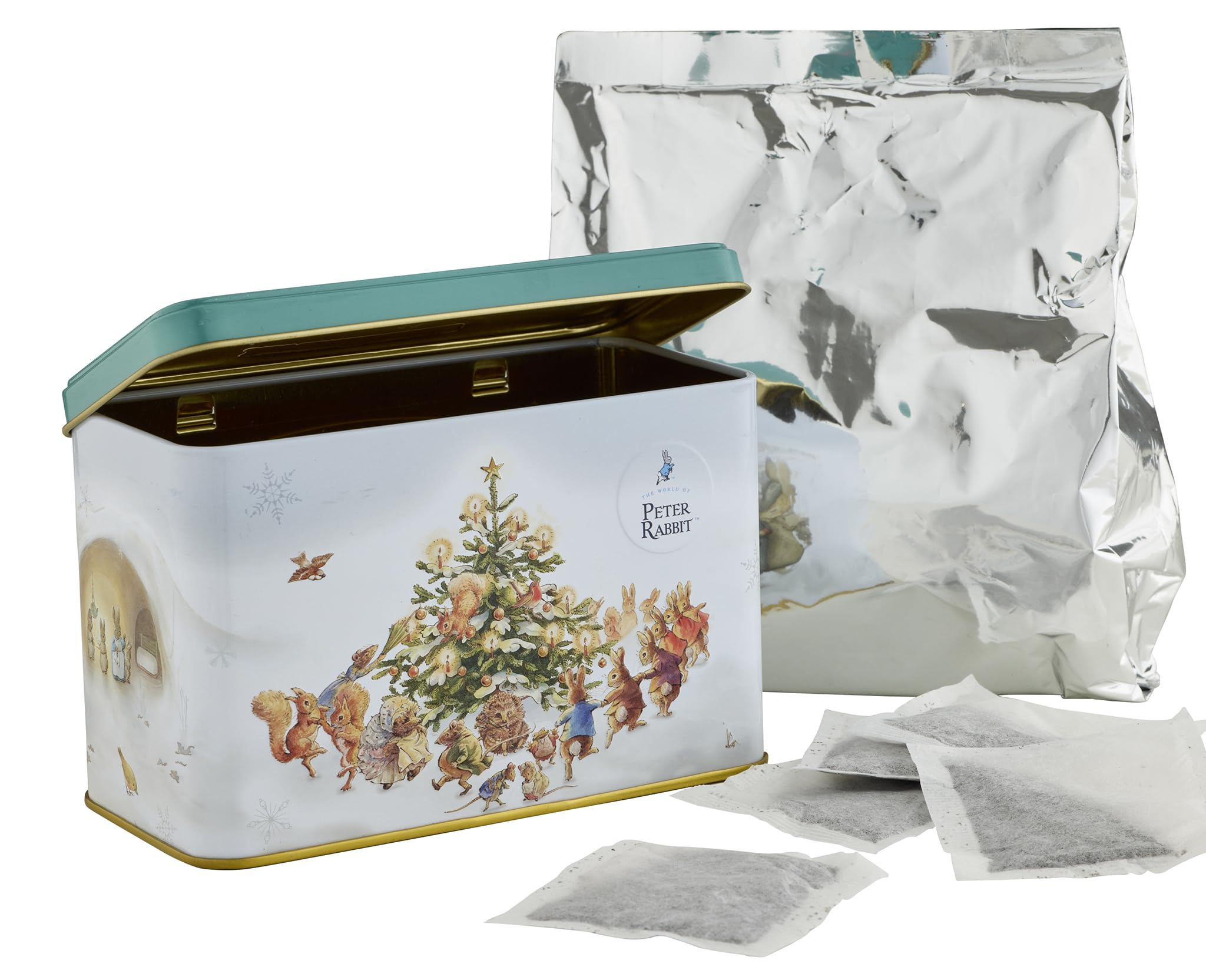 New English Teas Peter Rabbit Christmas Tea Caddy - 40 English Breakfast Tea Bags 14