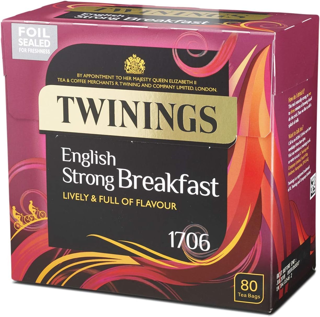 Twinings English Strong Breakfast Tea, 320 Tea Bags (Multipack of 4 x 80) 3