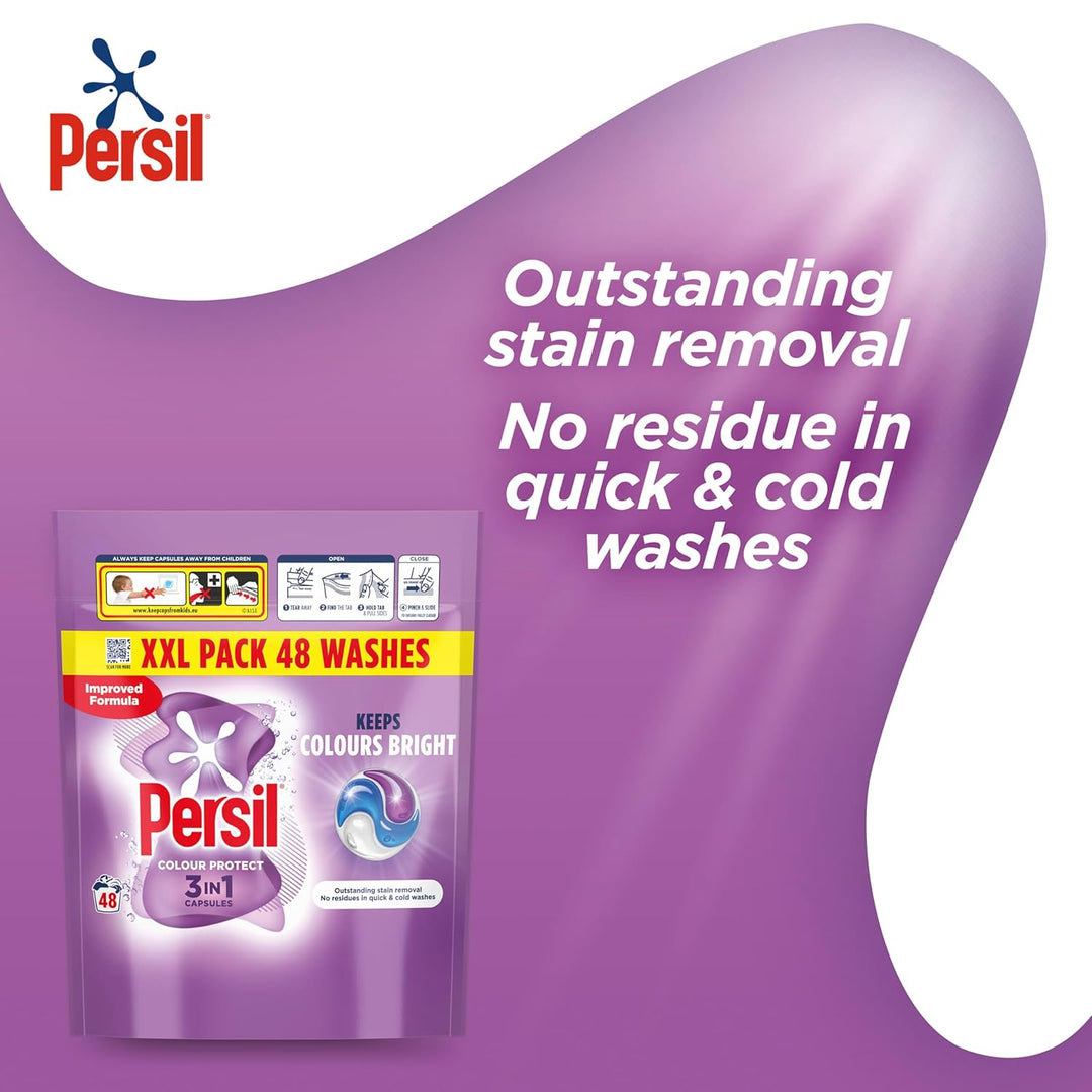 Persil - Colour Protect 3 in 1 Washing Capsules 48 Washes