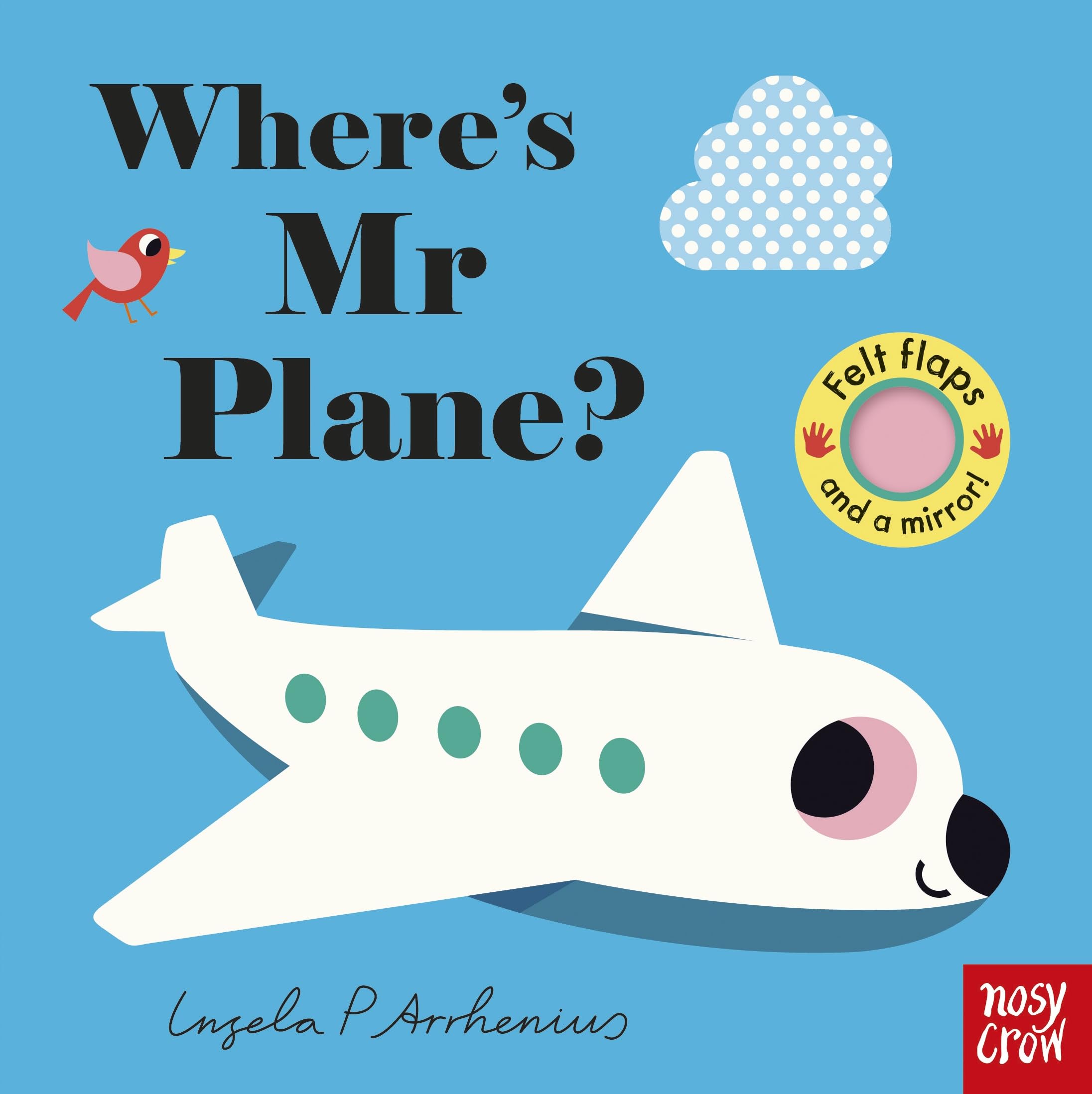 Nosy Crow Where's Mr Plane? (Felt Flaps) Board Book | Lift-the-Flap | Ages Baby - 3 Years 1
