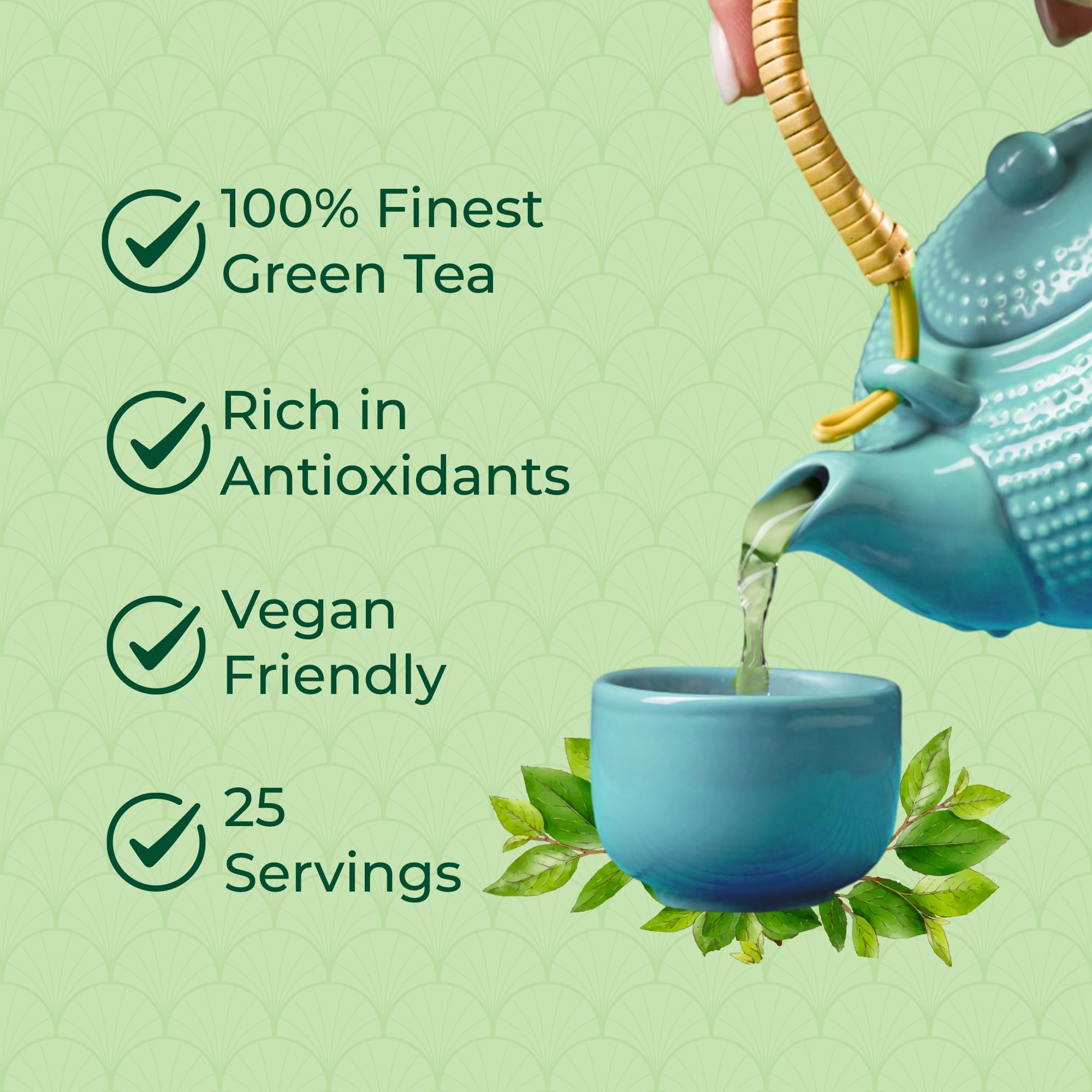 Double Dragon Finest Green Tea - 25 Tea Bags | Pure Chinese Green Tea from Fujian 2