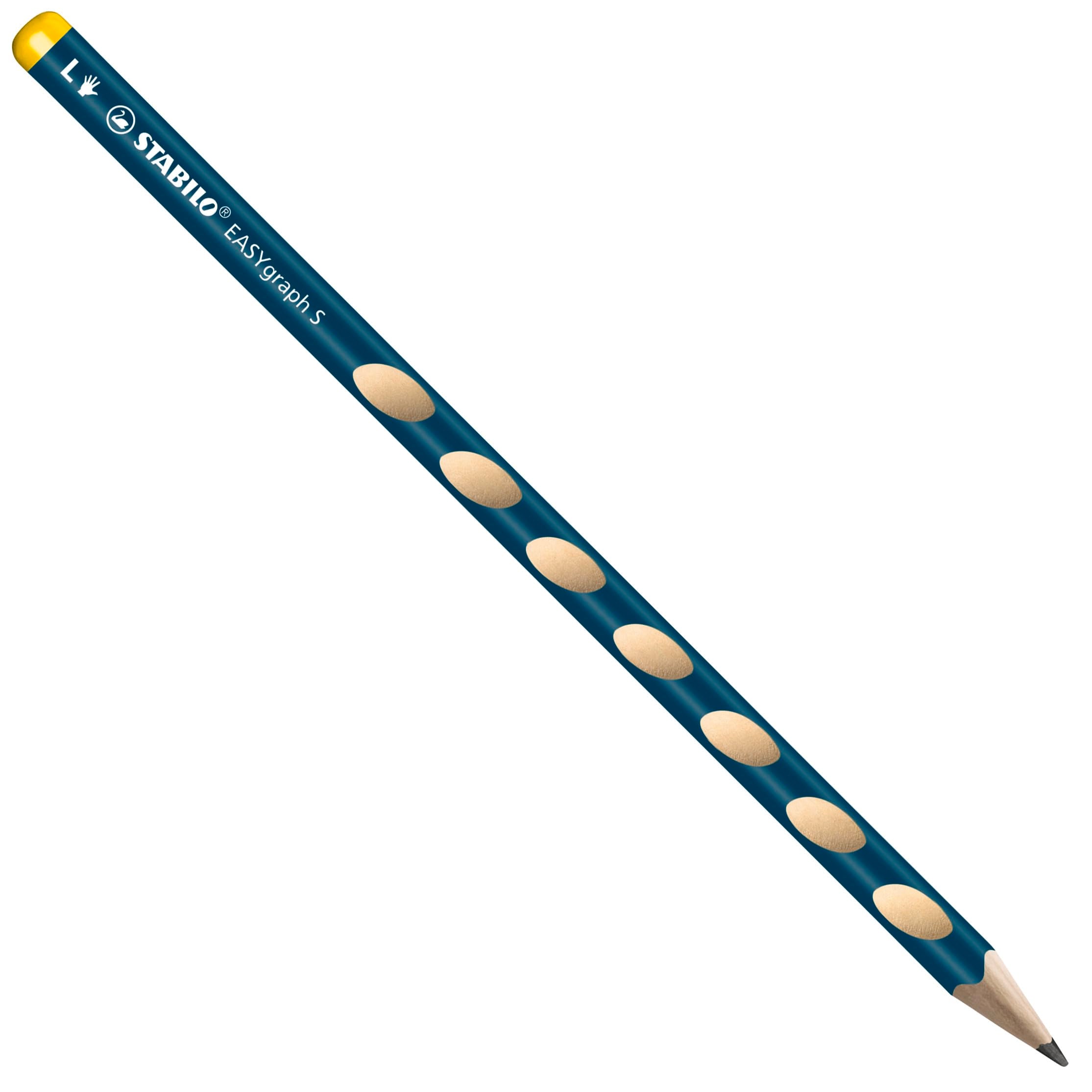 STABILO EASYgraph S Ergonomic Graphite Pencil - Left-Handed | HB Lead | 2.2mm Fine Line | Petrol