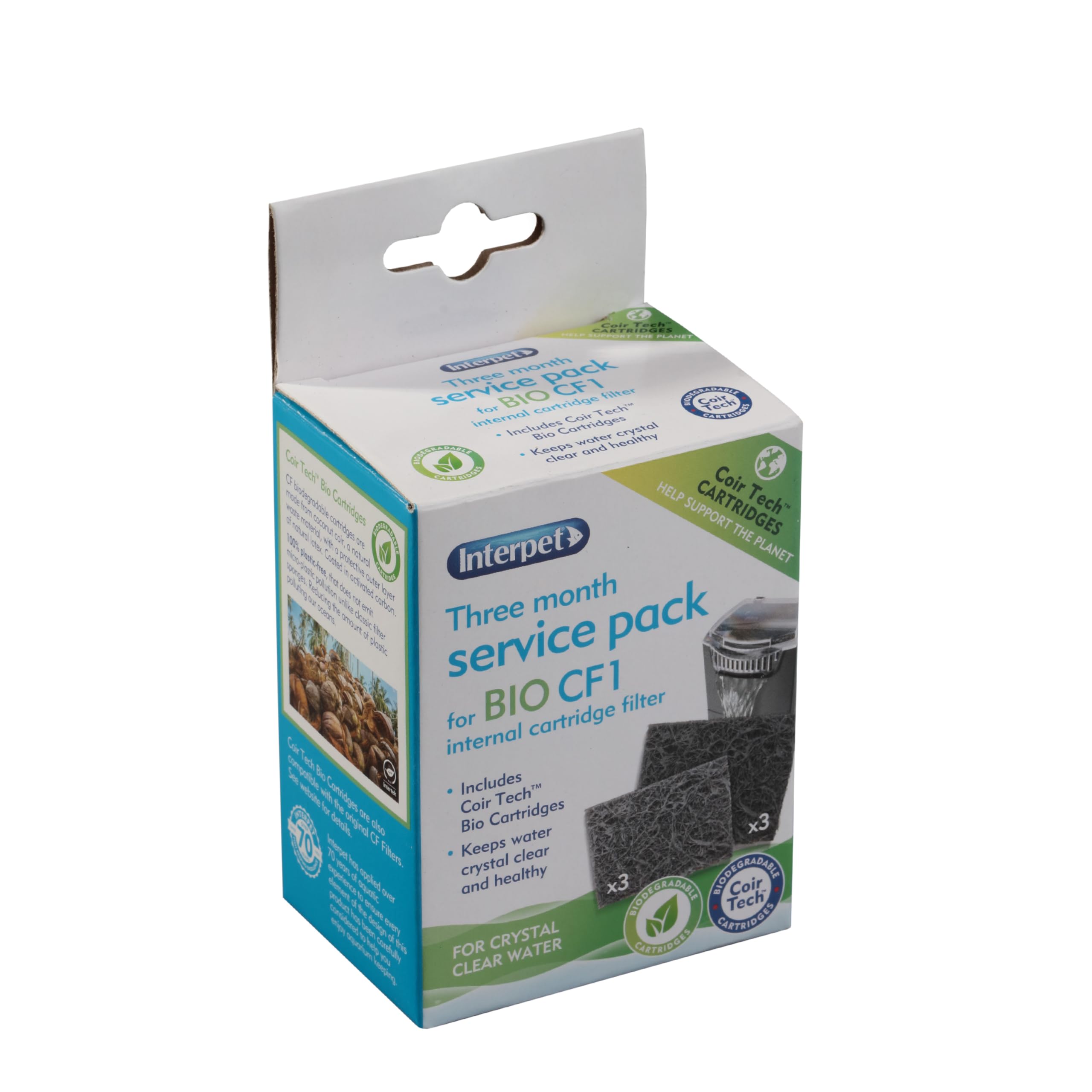 Interpet CF1 3 Month Filter Service Pack - Clears Water & Reduces Algae 1