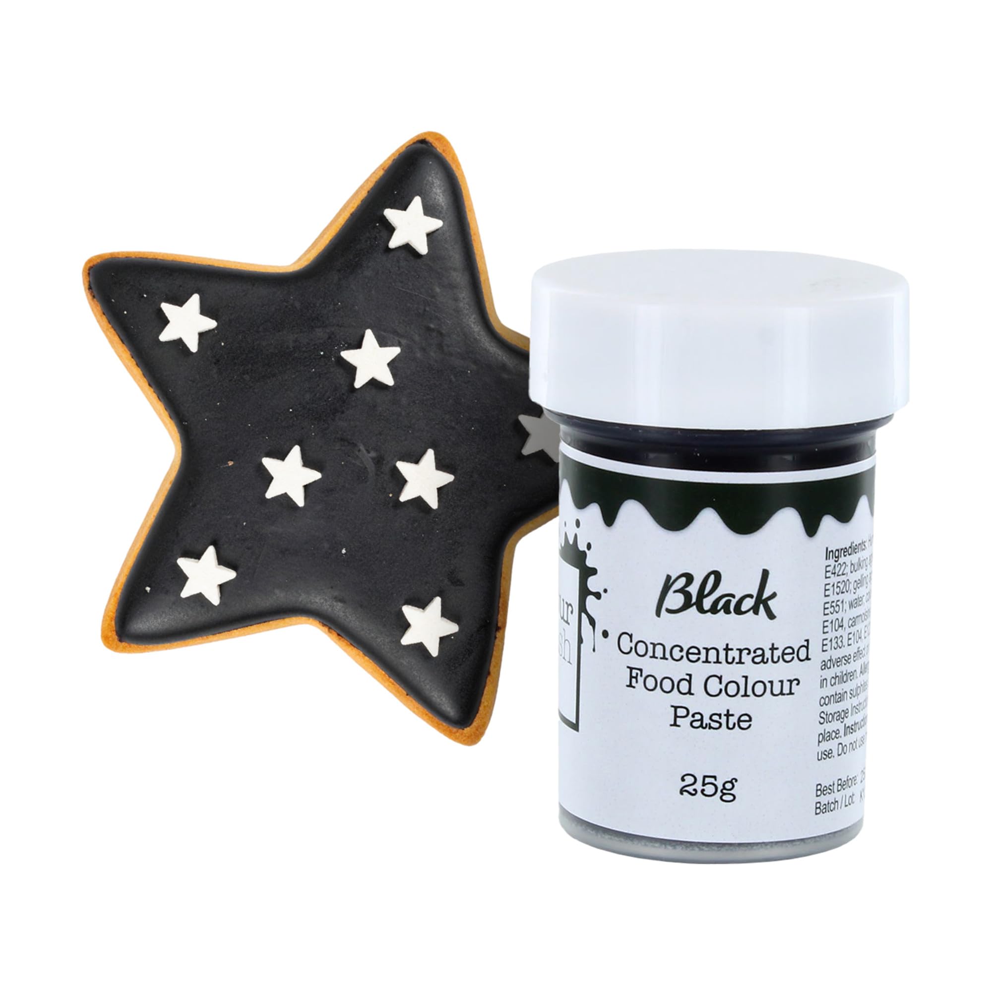Colour Splash Concentrated Food Colouring Paste - Black | 25g Pot | Vibrant Edible Colour 1