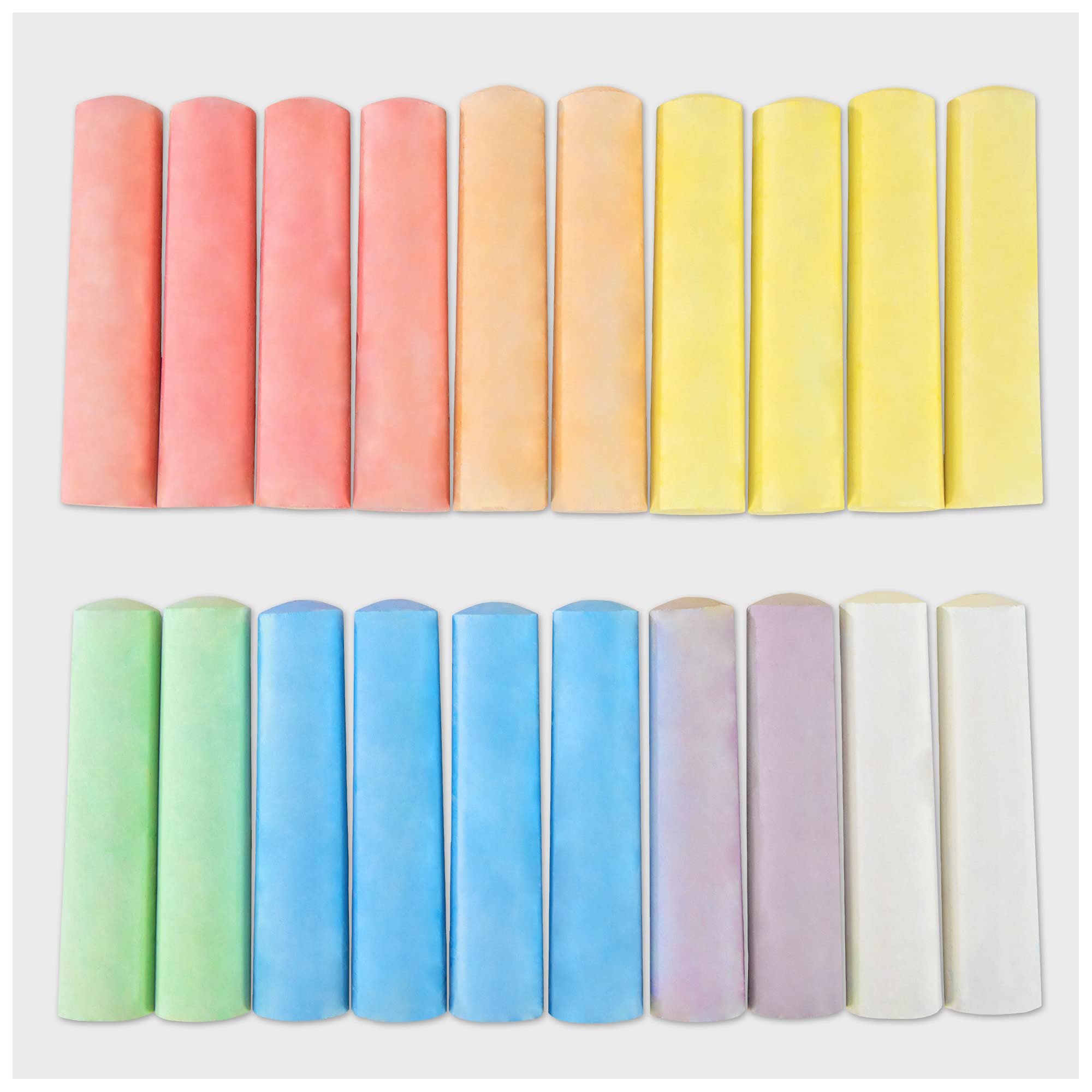 Galt 20 Giant Chalks - Extra Large Chunky Pavement Chalks for Kids Ages 3+ | Washable & Portable 5