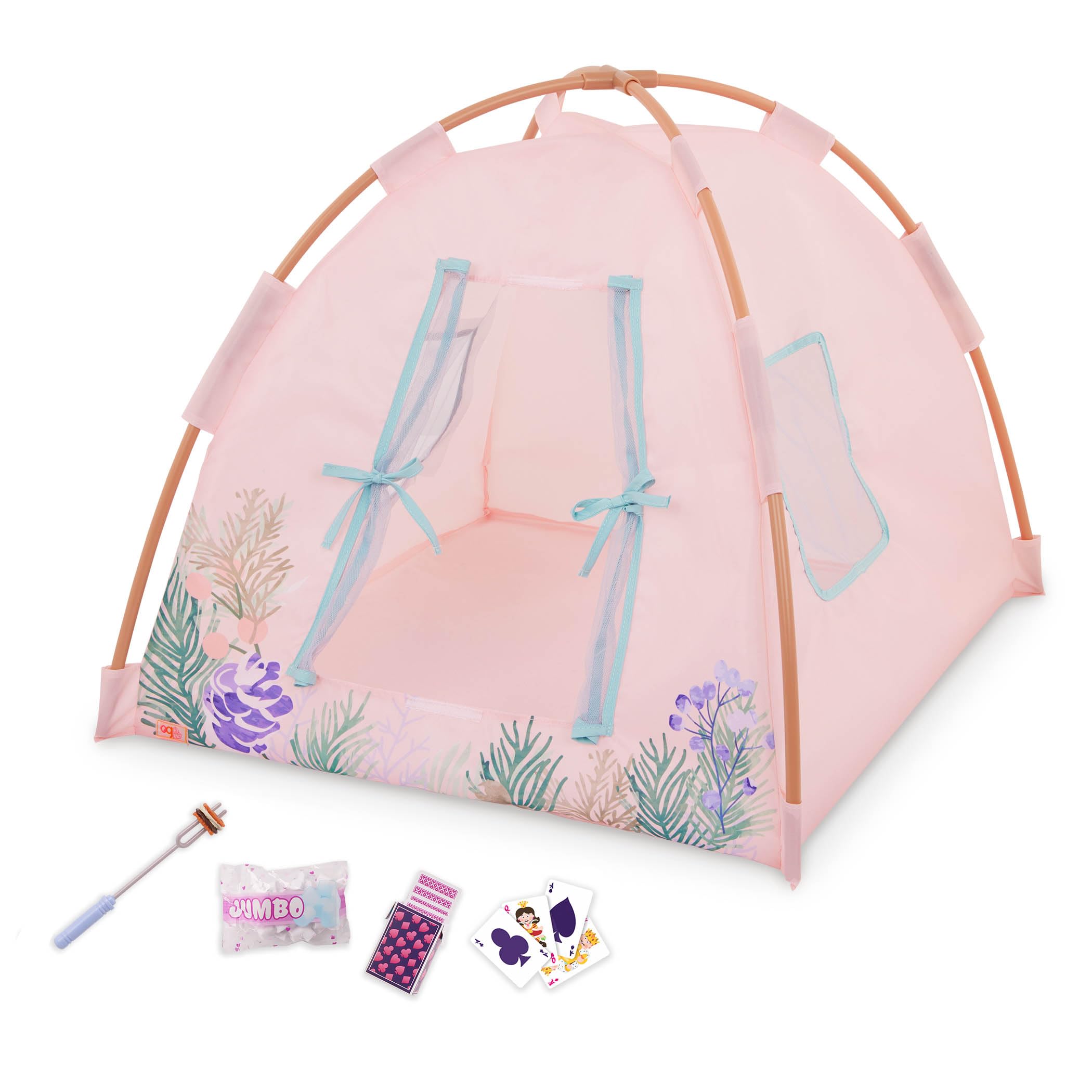 Our Generation Camping Nights - 18-Inch Doll Tent Playset with Accessories 1