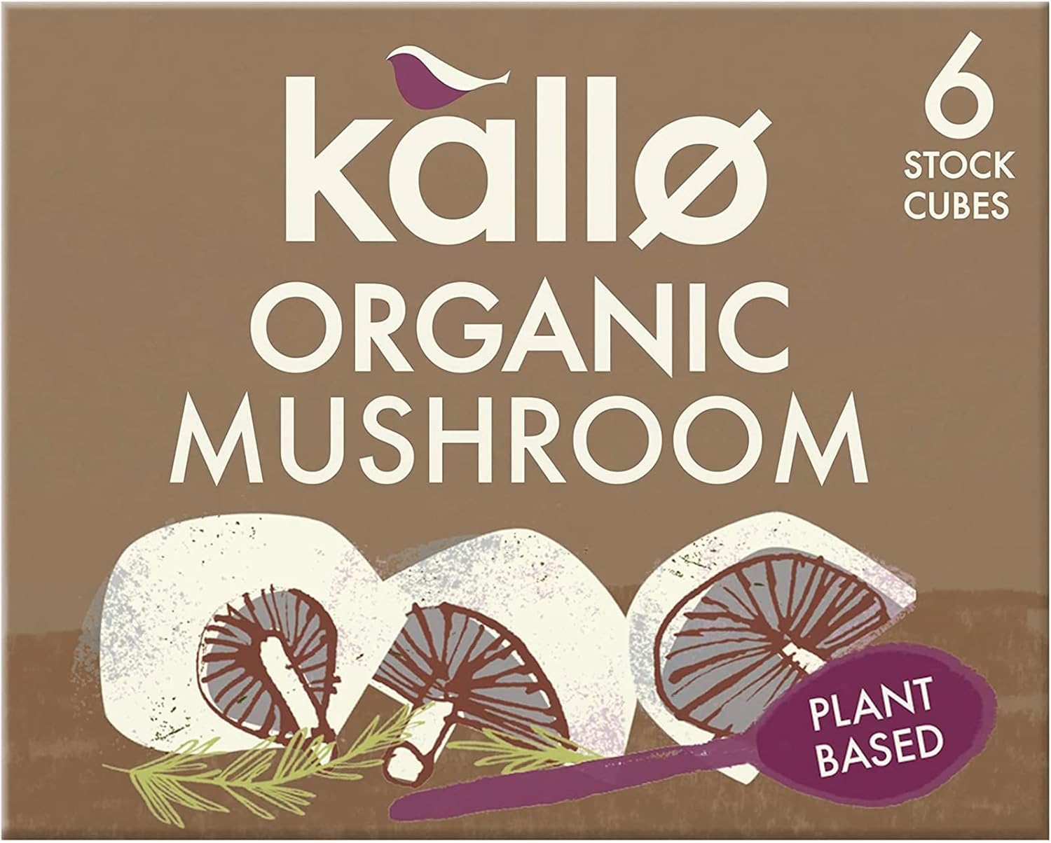 Kallo Organic Mushroom Stock Cubes - Gluten Free, Vegan & Coeliac Friendly Vegetable Stock 1