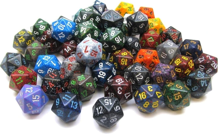 Chessex Polyhedral d20 Dice Bag of 50 Assorted Colors (CHX29320)