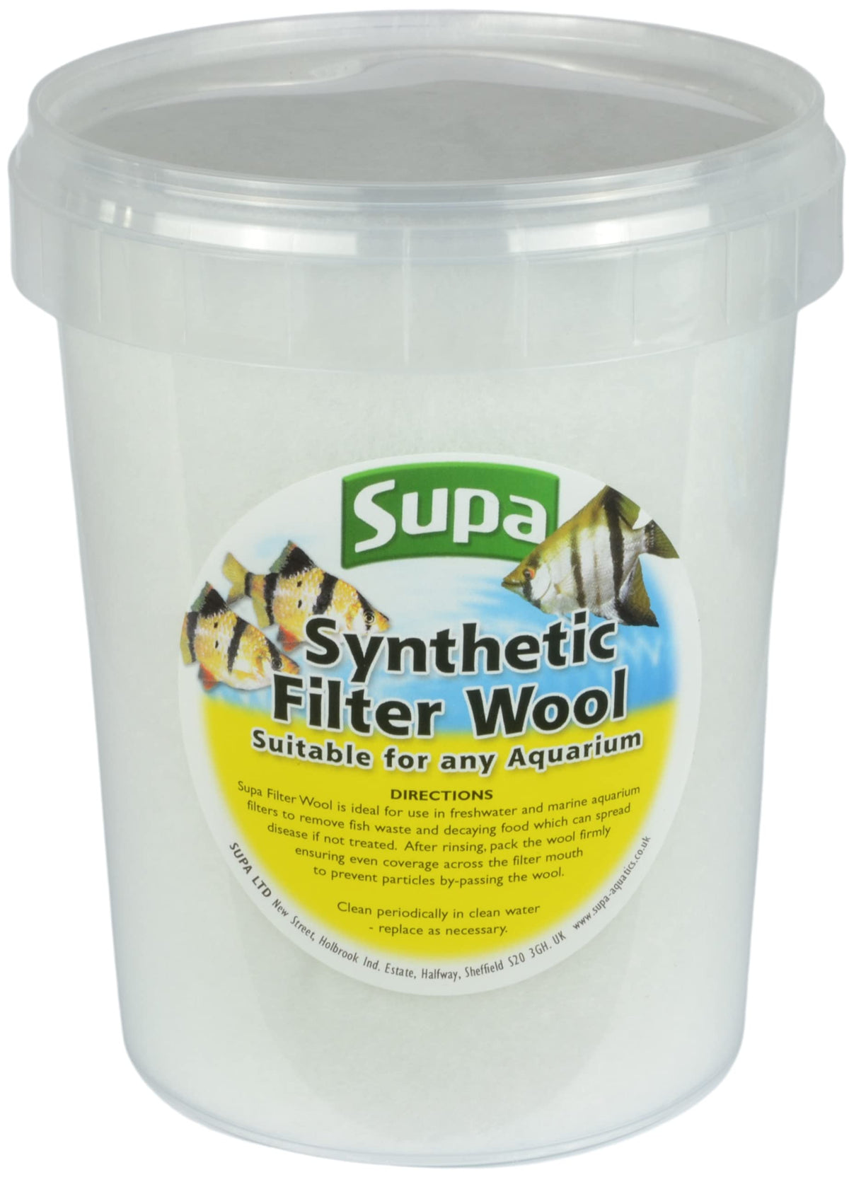 Supa Aquarium Filter Wool - 1 Litre Synthetic Filter Floss