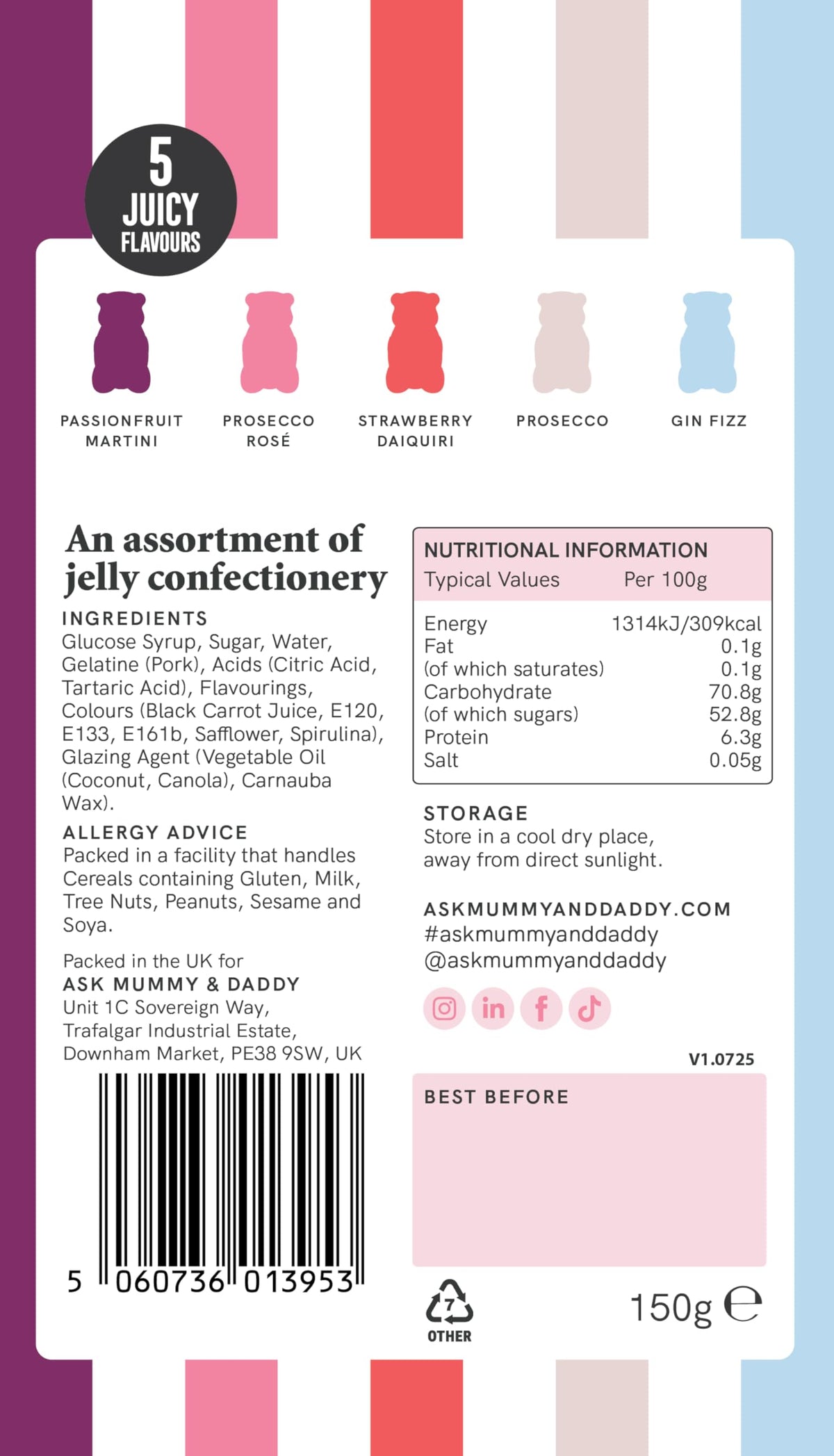 Ask Mummy & Daddy Cocktail Mix Share Bag - 150g
