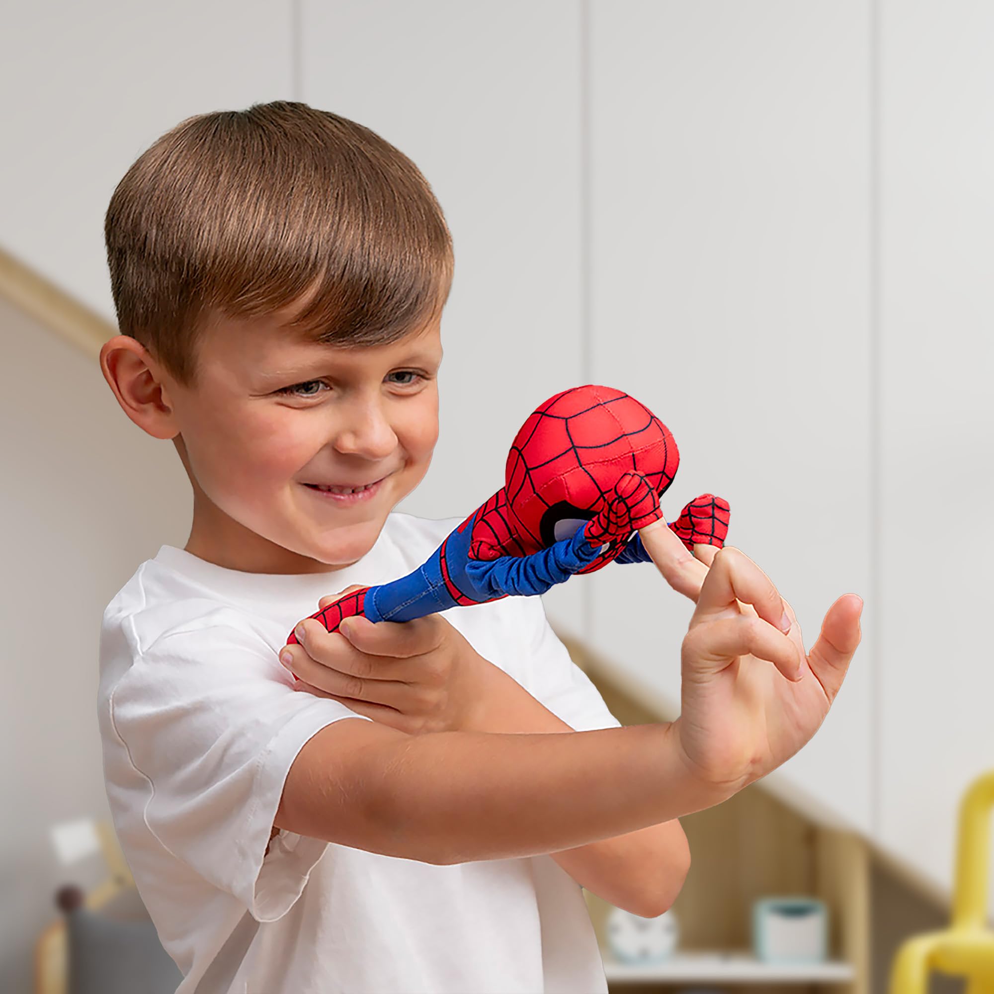 Marvel Spidey and His Amazing Friends Slingshot Plush Spider-Man Toy - Stretchable Arms for Web-Slinging Fun 13