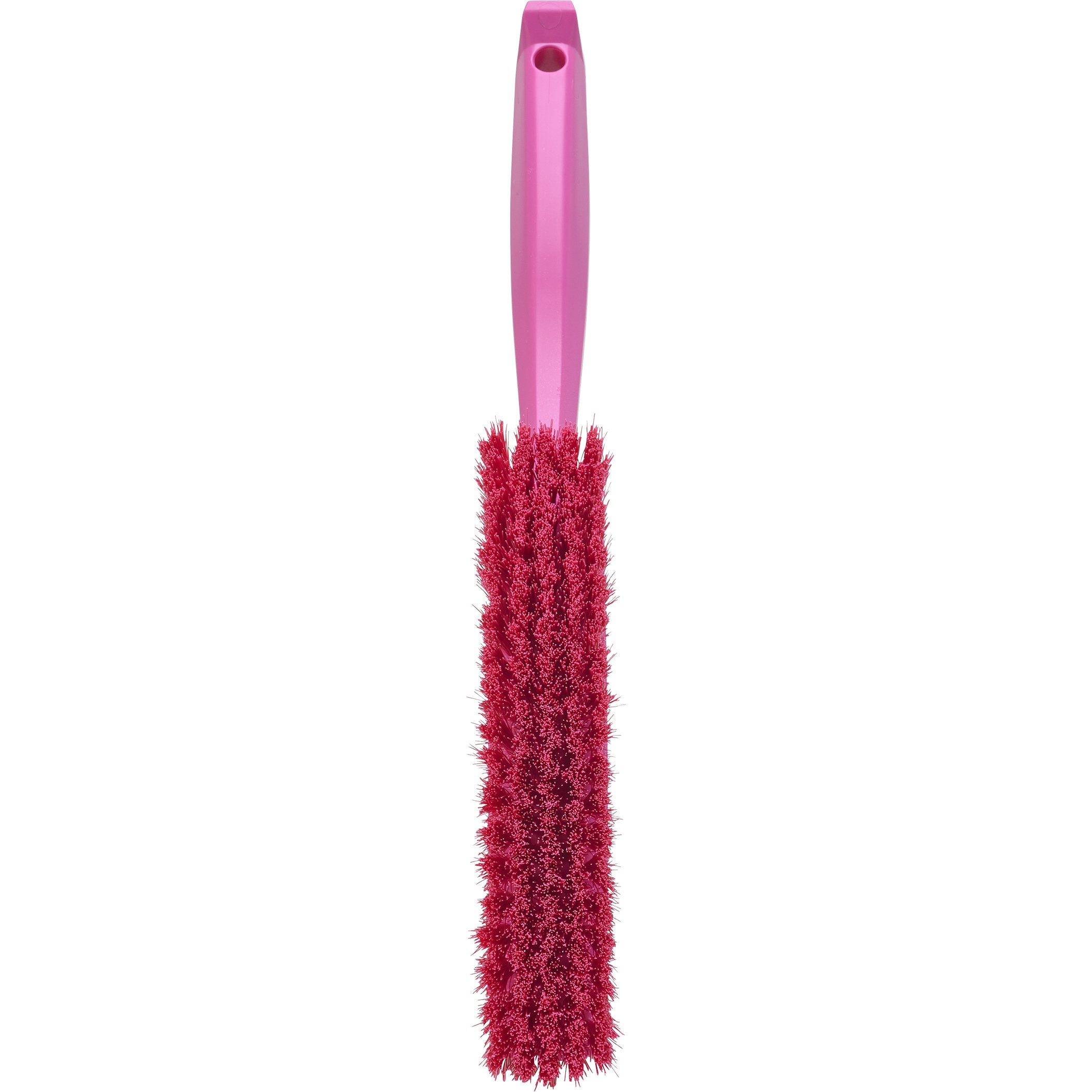 Vikan Pink Dustpan & Brush Set - Soft Bristle, Ergonomic Handle | Polypropylene, Polyester 3