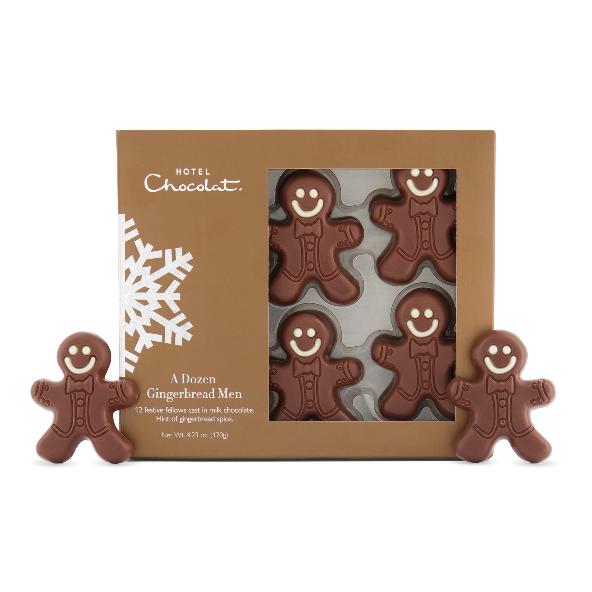 Hotel Chocolat - A Dozen Gingerbread Men in Spiced Milk Chocolate 1