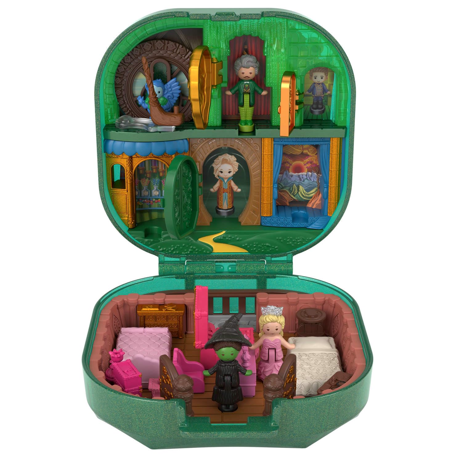 Polly Pocket x Wicked Collector Compact - Micro Dolls & Playset for Ages 4+ 2