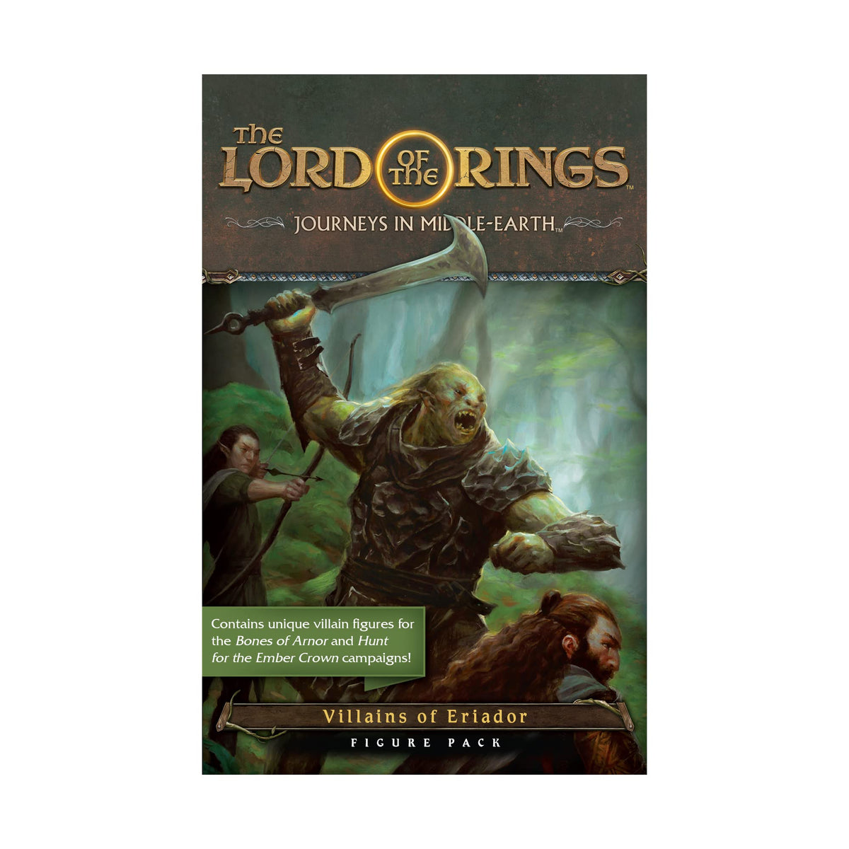Asmodee Lord of the Rings: Journeys in Middle-earth Villains of Eriador Figure Pack | Fantasy | English