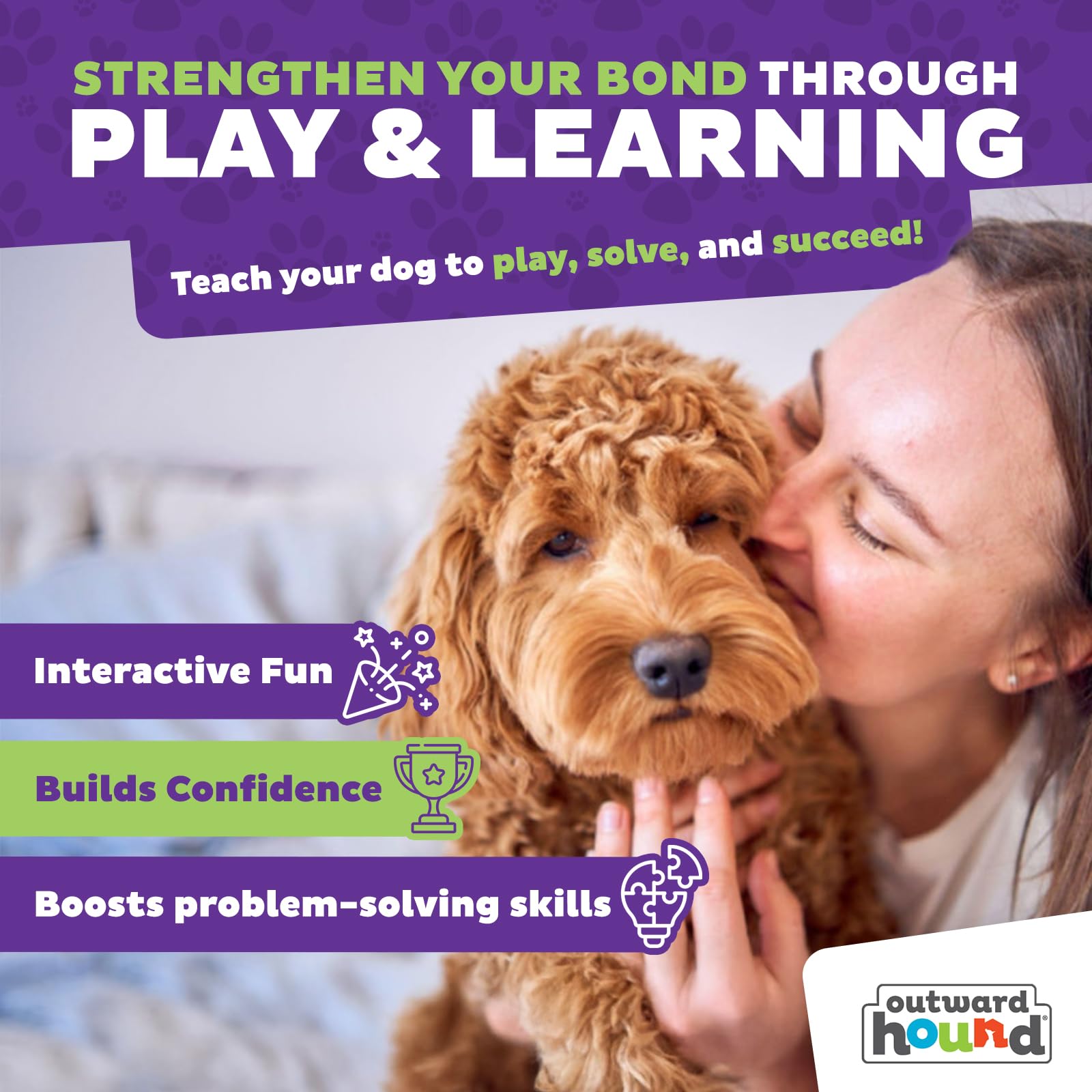 Outward Hound Nina Ottosson Dog Tornado Interactive Treat Puzzle Toy | Level 2 | Medium 5