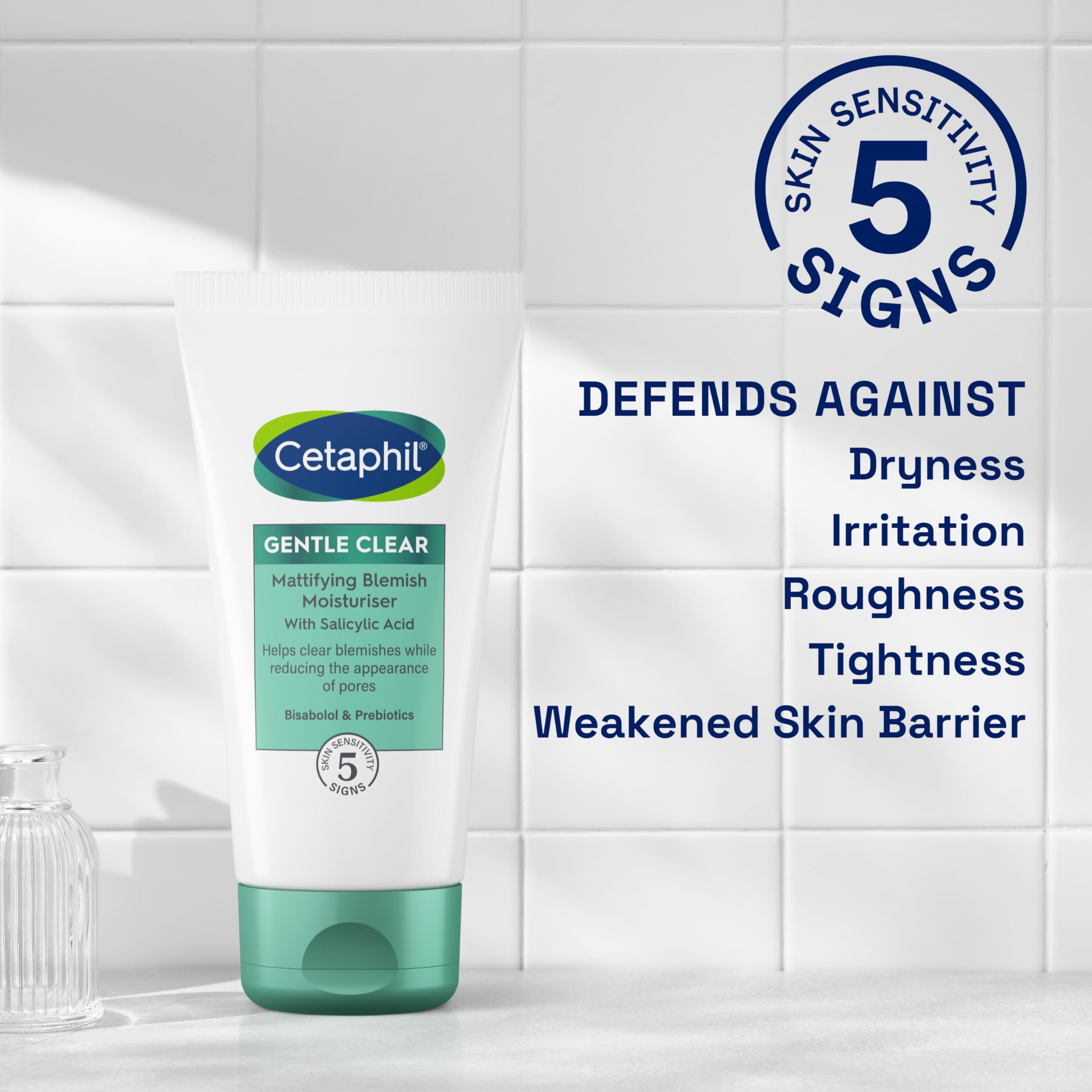 Cetaphil Gentle Clear Mattifying Blemish Face Moisturiser - Reduces Blemishes & Breakouts, Hydrates Up to 48 Hours, Matte Finish 7