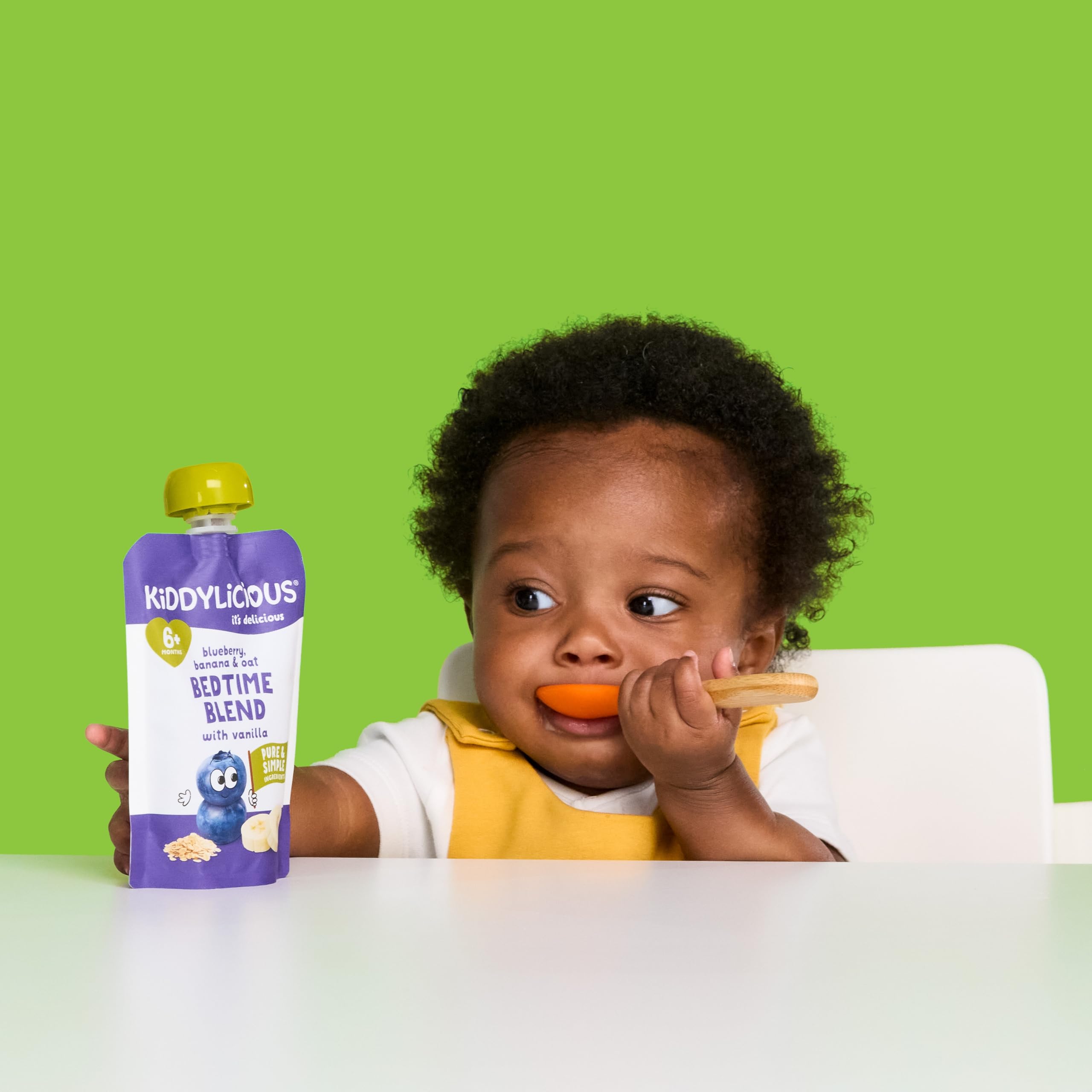Kiddylicious Apple, Strawberry & Spinach Fruit Pouches - 6 x 100g Pack | Suitable for 6+ Months 4