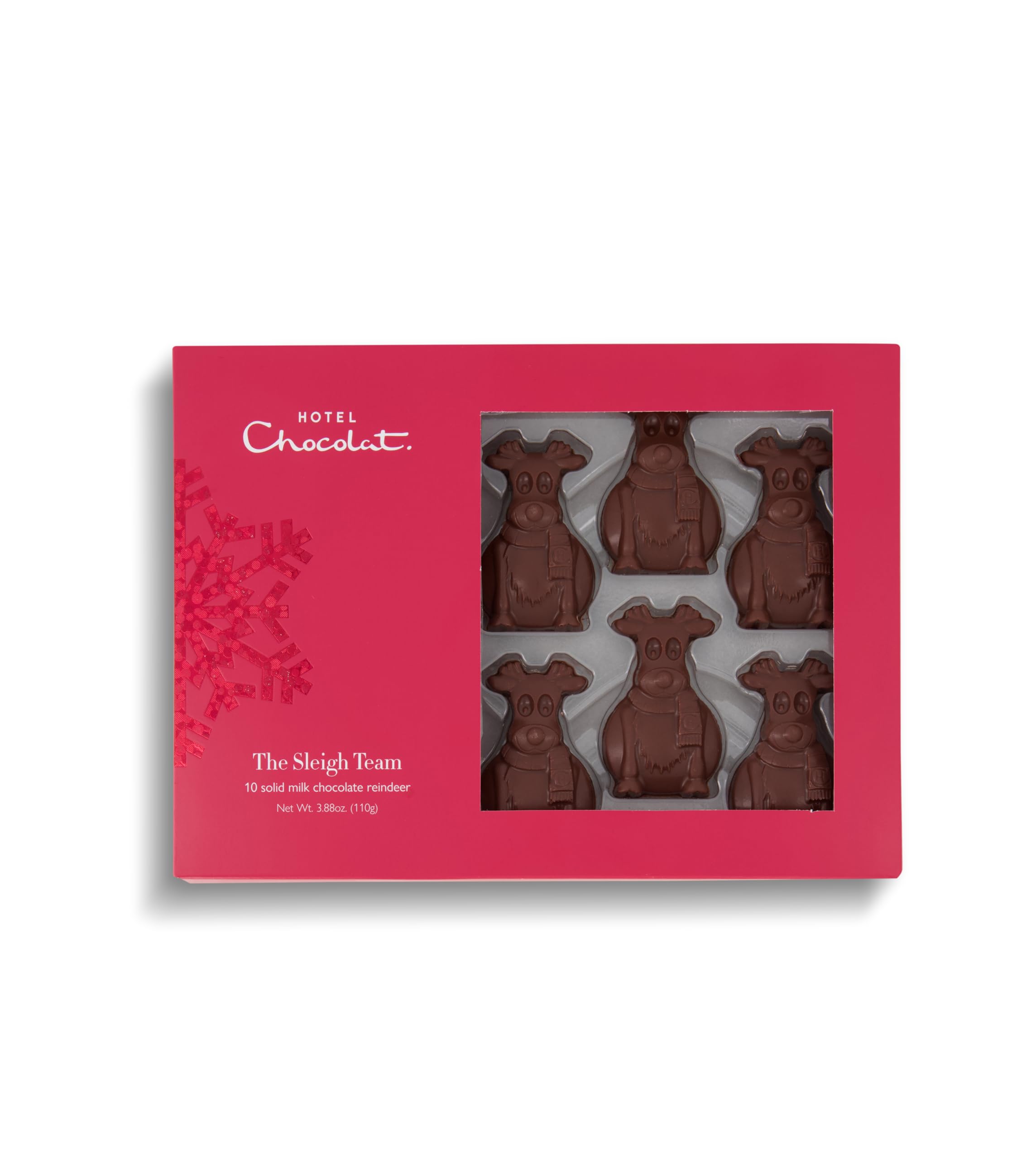 Hotel Chocolat Sleigh Team Milk Chocolate - 10 Solid Reindeer Treats 1