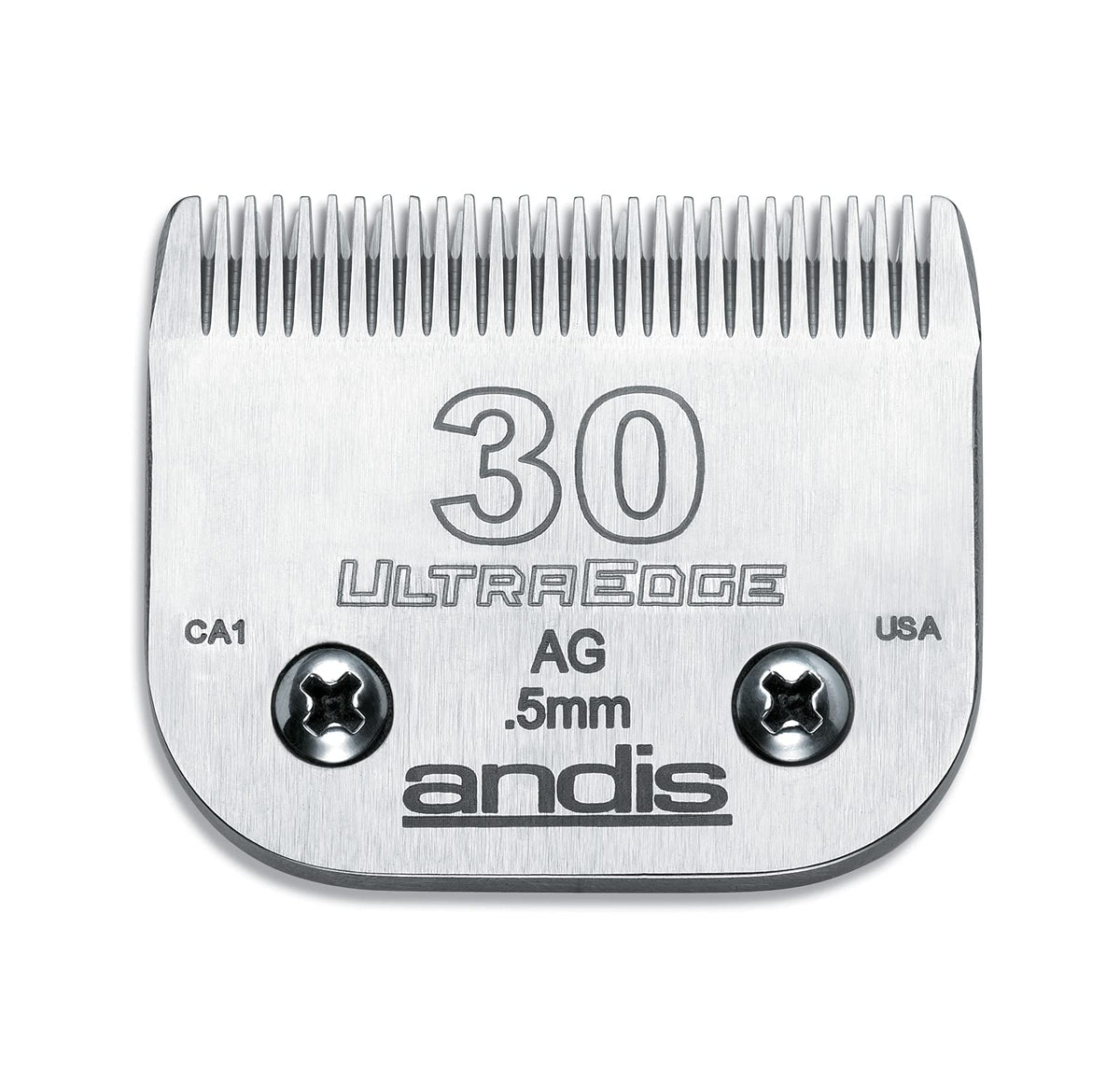 Andis 64075 UltraEdge Carbon Steel Replacement Blade - Size 30 | Chrome Finish | For Trimming 1