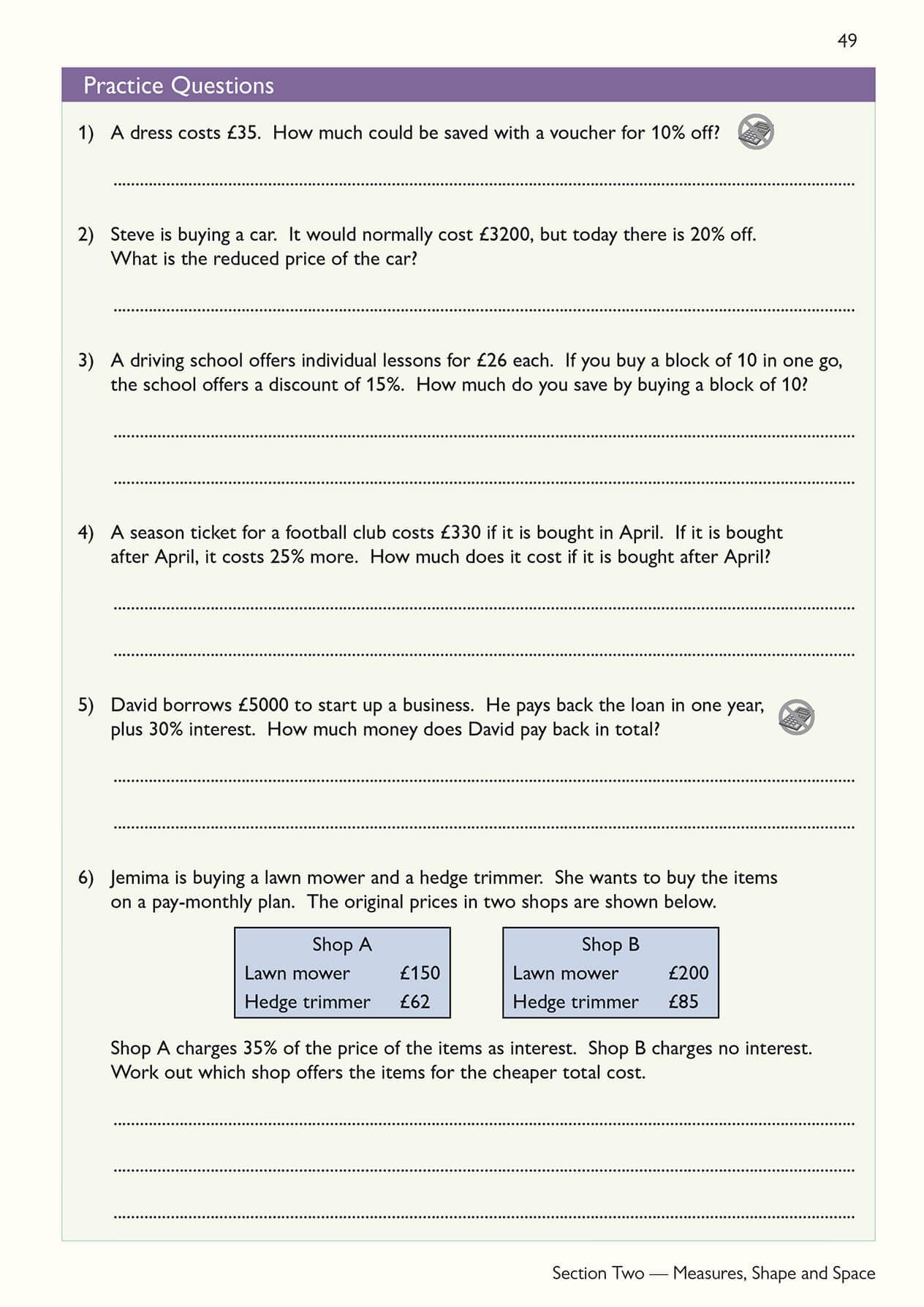CGP Functional Skills Maths Level 1 - Study & Test Practice for 2021 & Beyond | Paperback 4