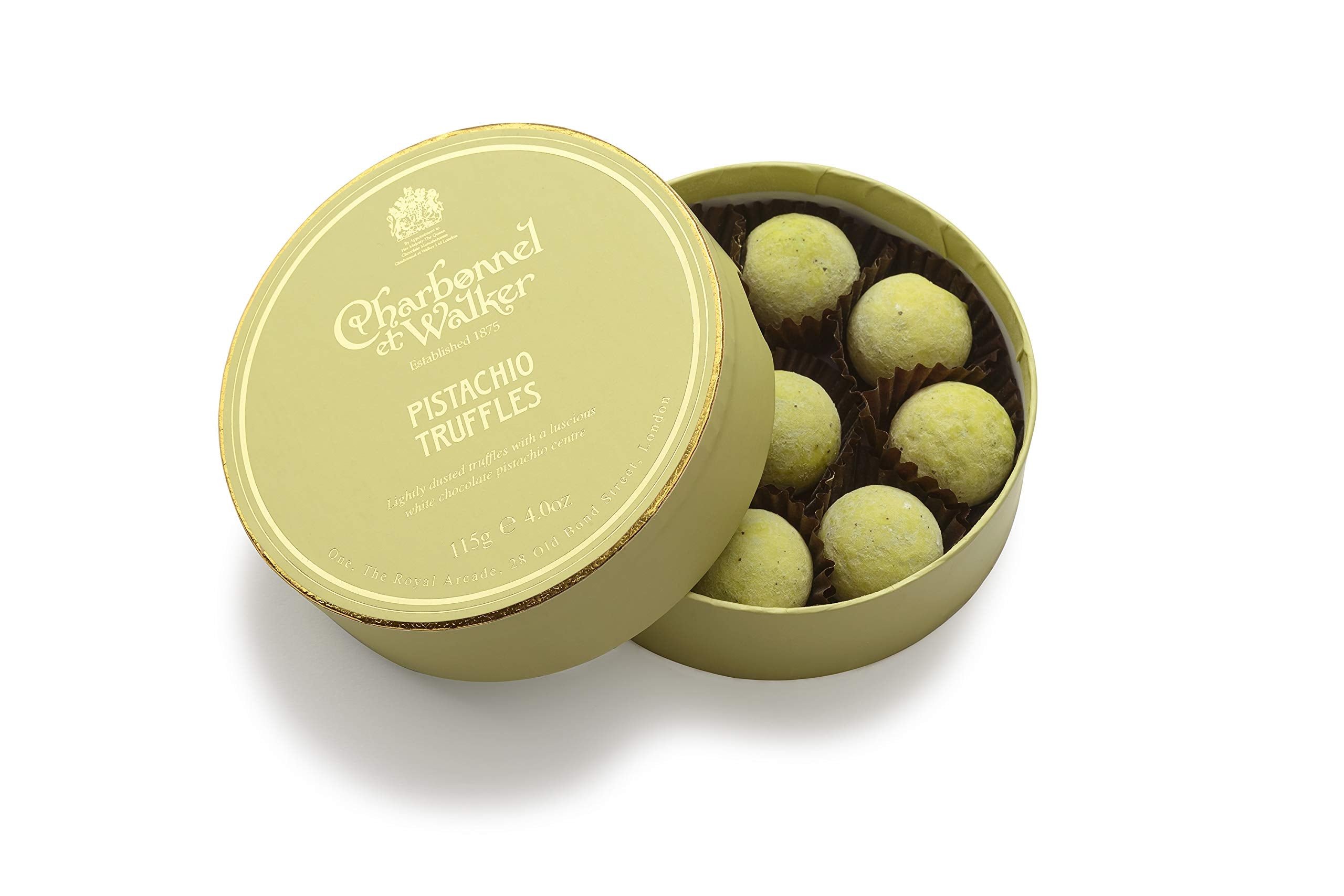 Charbonnel et Walker Pistachio Truffles, 115g - Luxury Milk Chocolate Caramel Truffles with Pistachio 2