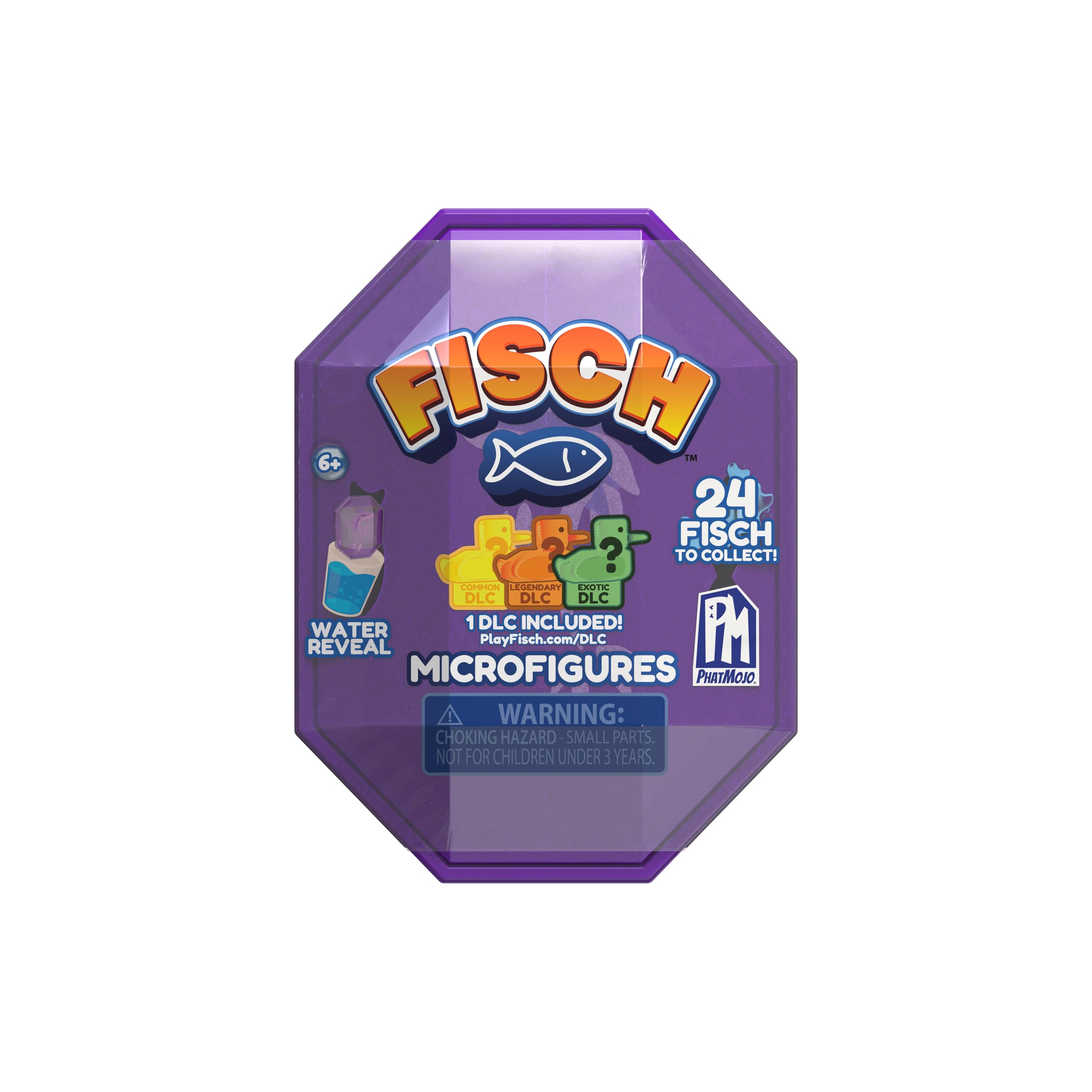 PhatMojo Fisch Microfigure 1-Pack Series 1 | Surprise Water Reveal | Collectible Plastic Figure 1