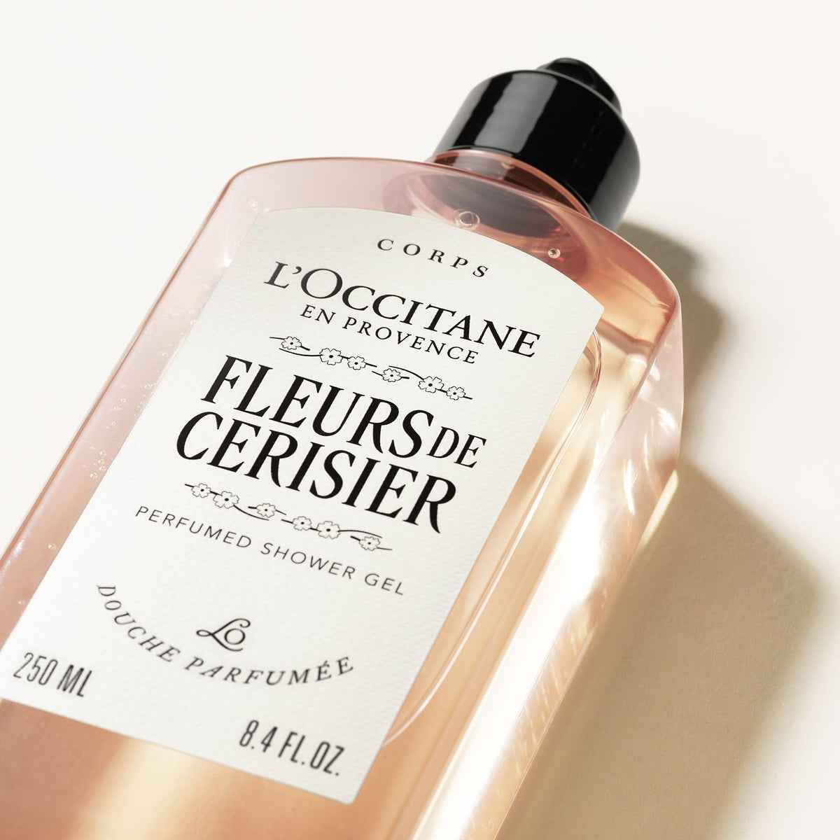 L'OCCITANE Cherry Blossom Shower Gel - Gentle Cleansing, Floral Scent | 250 ml