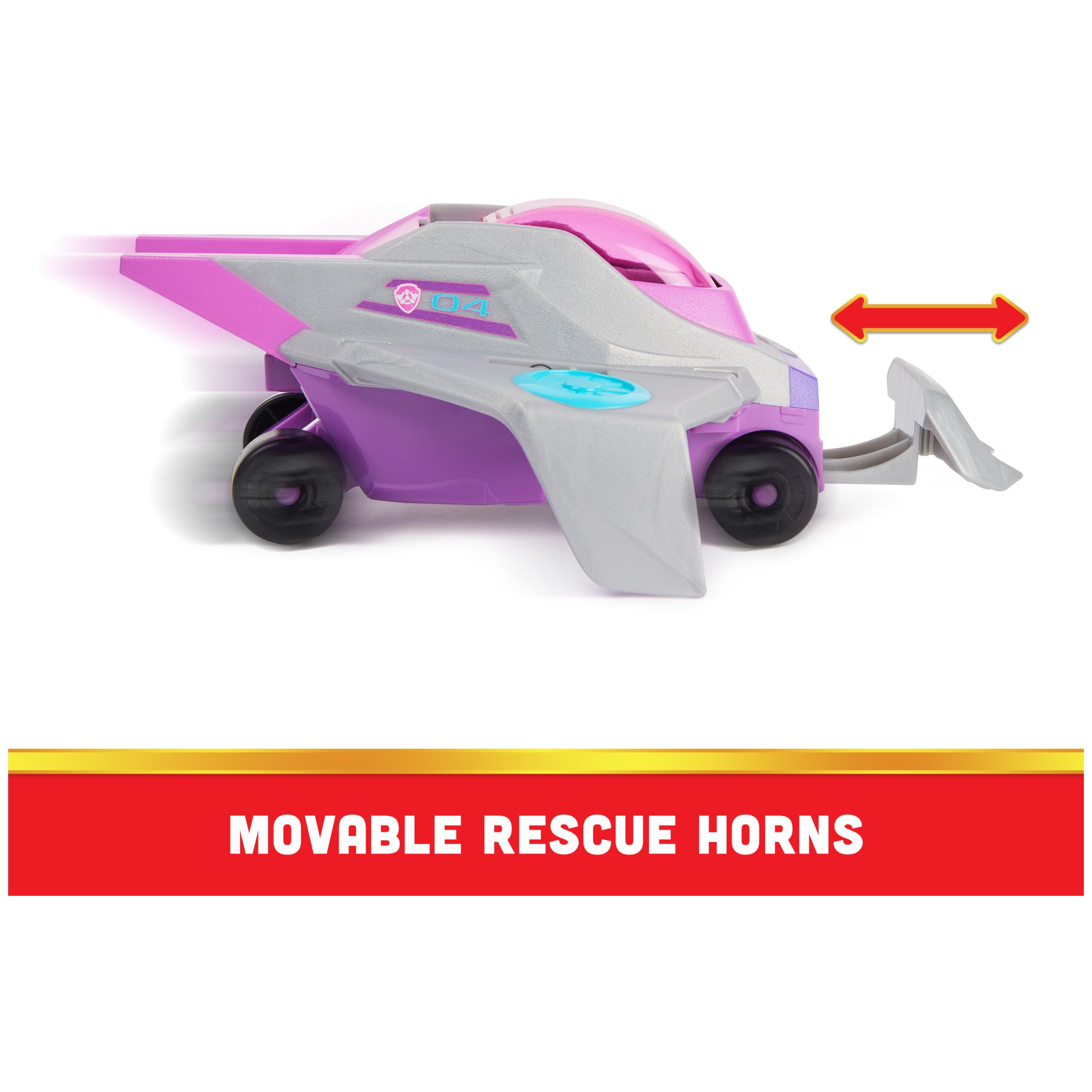 PAW Patrol Aqua Pups Skye Transforming Manta Ray Vehicle with Action Figure - Ages 3+ 2
