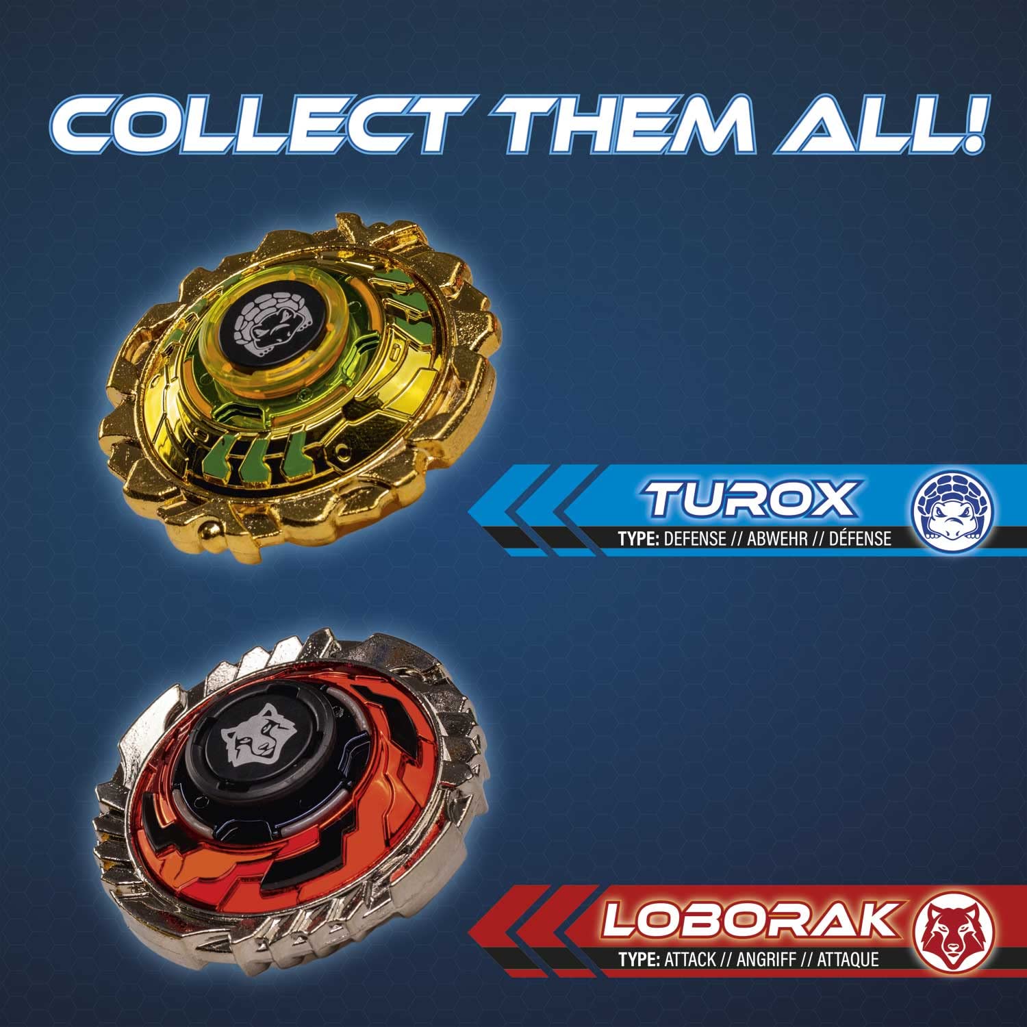 CRAZE Bladez Turox Loborak Evolution Spinning Top Duel Pack - Customizable Metal Fusion Blades | Ages 3+ 4
