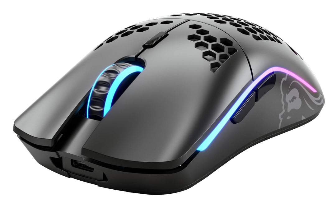 GLORIOUS Model O Wireless Gaming Mouse - 69g Superlight, Honeycomb Design, 19,000 DPI, 71H Battery, RGB, Ambidextrous, 2.4GHz Wireless - Matte Black