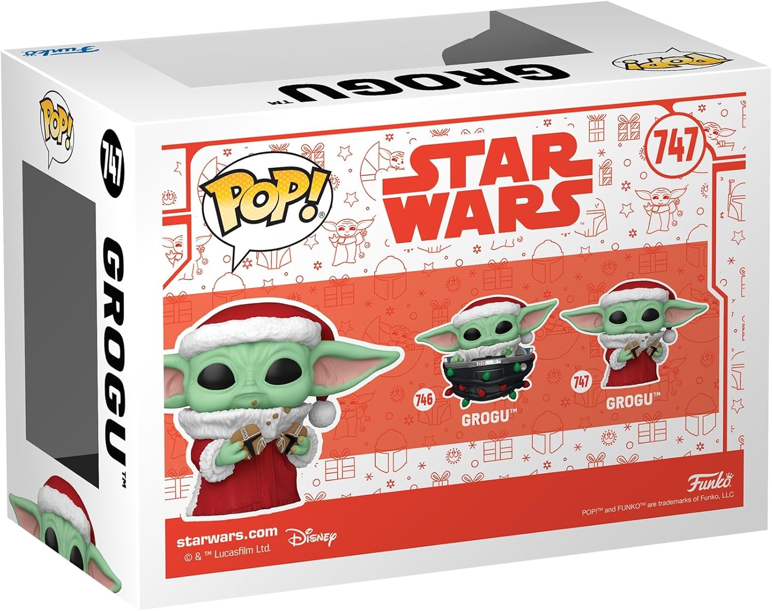 Funko Pop! Star Wars: The Mandalorian - Grogu (Baby Yoda) Holiday Vinyl Figure 3