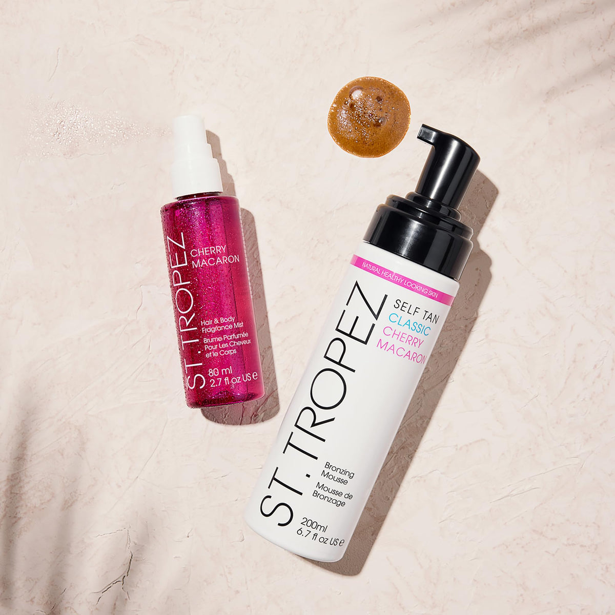 St.Tropez Self Tan Cherry Macaron Kit - Iconic Classic Mousse 200ml, Limited Edition 4