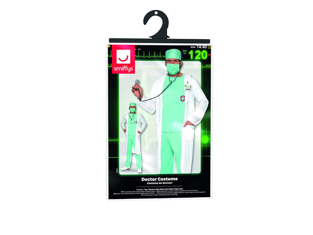 Smiffys Doctor Costume - Green, Medium (38–40 in)