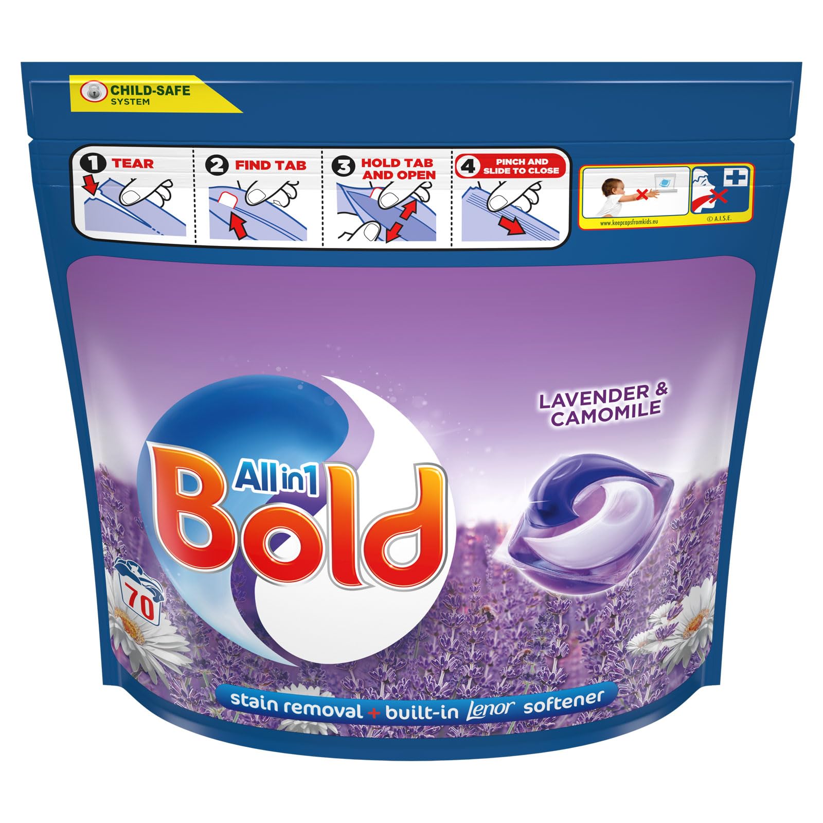 Fairy Non Bio Bold Lavender & Camomile PODS Washing Liquid Laundry Detergent Capsules, 85 Count 1
