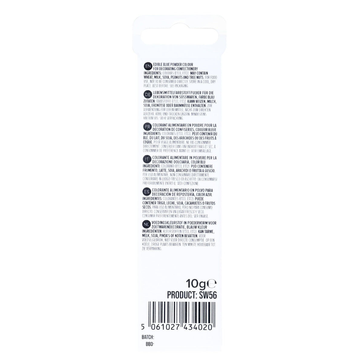 PME Edible Lustre Sprinkle Snow - Blue, 10g