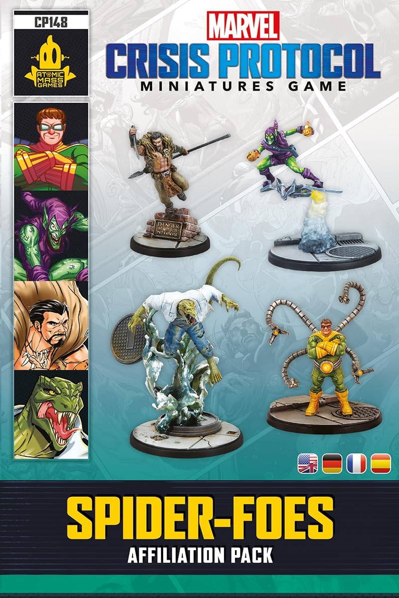 Atomic Mass Games Marvel Crisis Protocol: Spider Foes Affiliation Pack Miniatures Game (CP148) 2