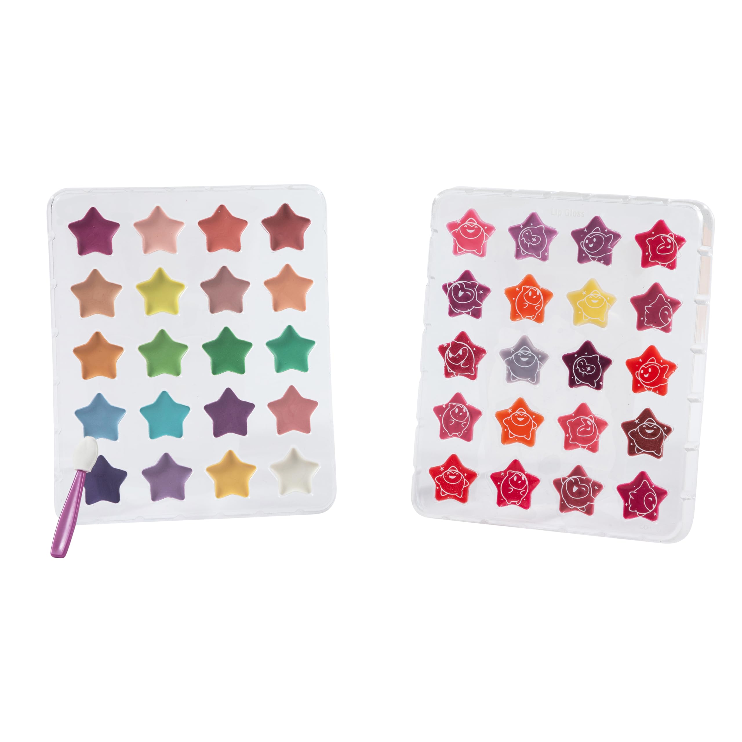 Lip Smacker Disney Wish Makeup Traincase for Kids, Multicolor Plastic Cosmetic Case with 20 Lip Glosses, 20 Eyeshadows, 2 Nail Polishes & Accessories 2