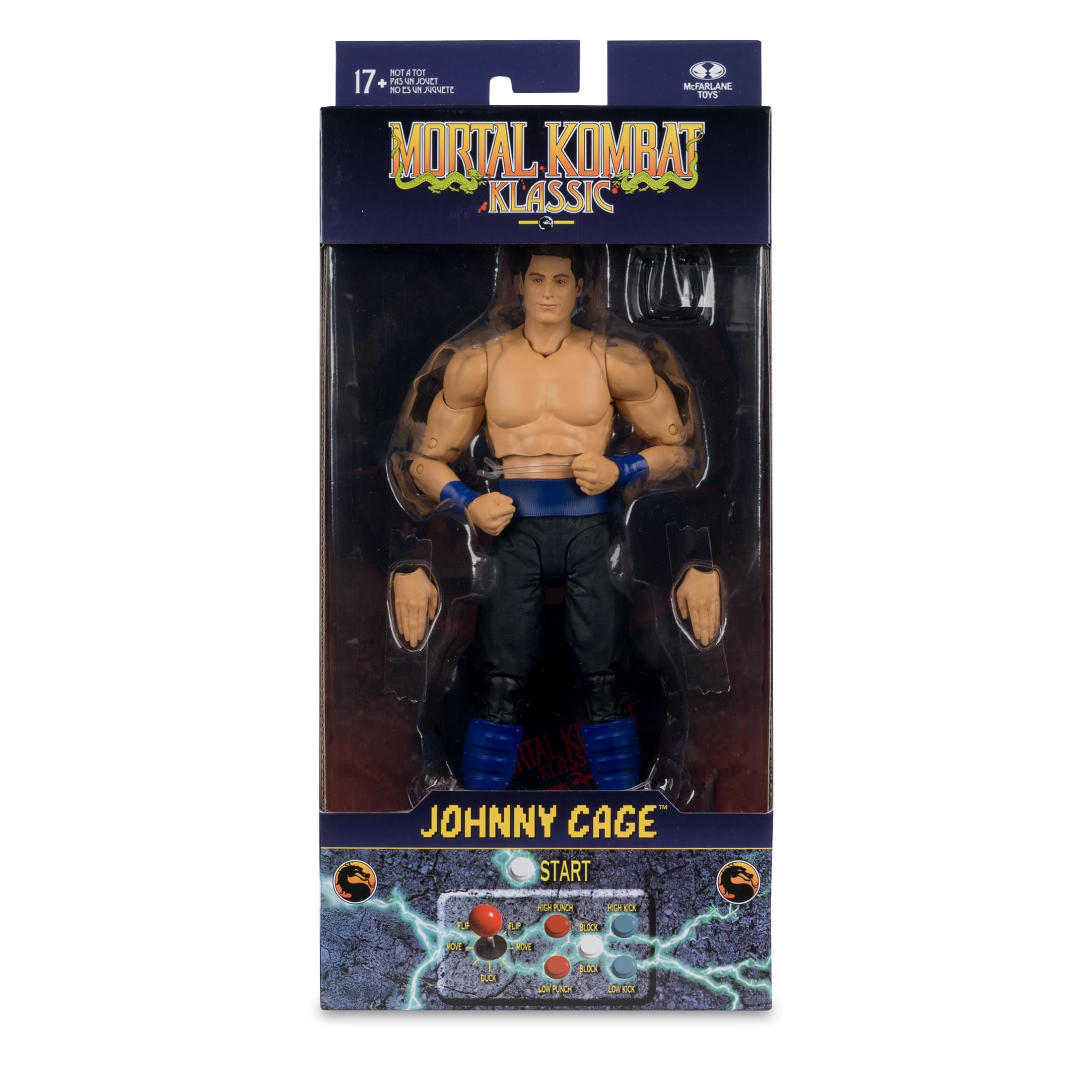 McFarlane Mortal Kombat Klassic Johnny Cage 7in Action Figure | Ultra Articulation | Plastic 5