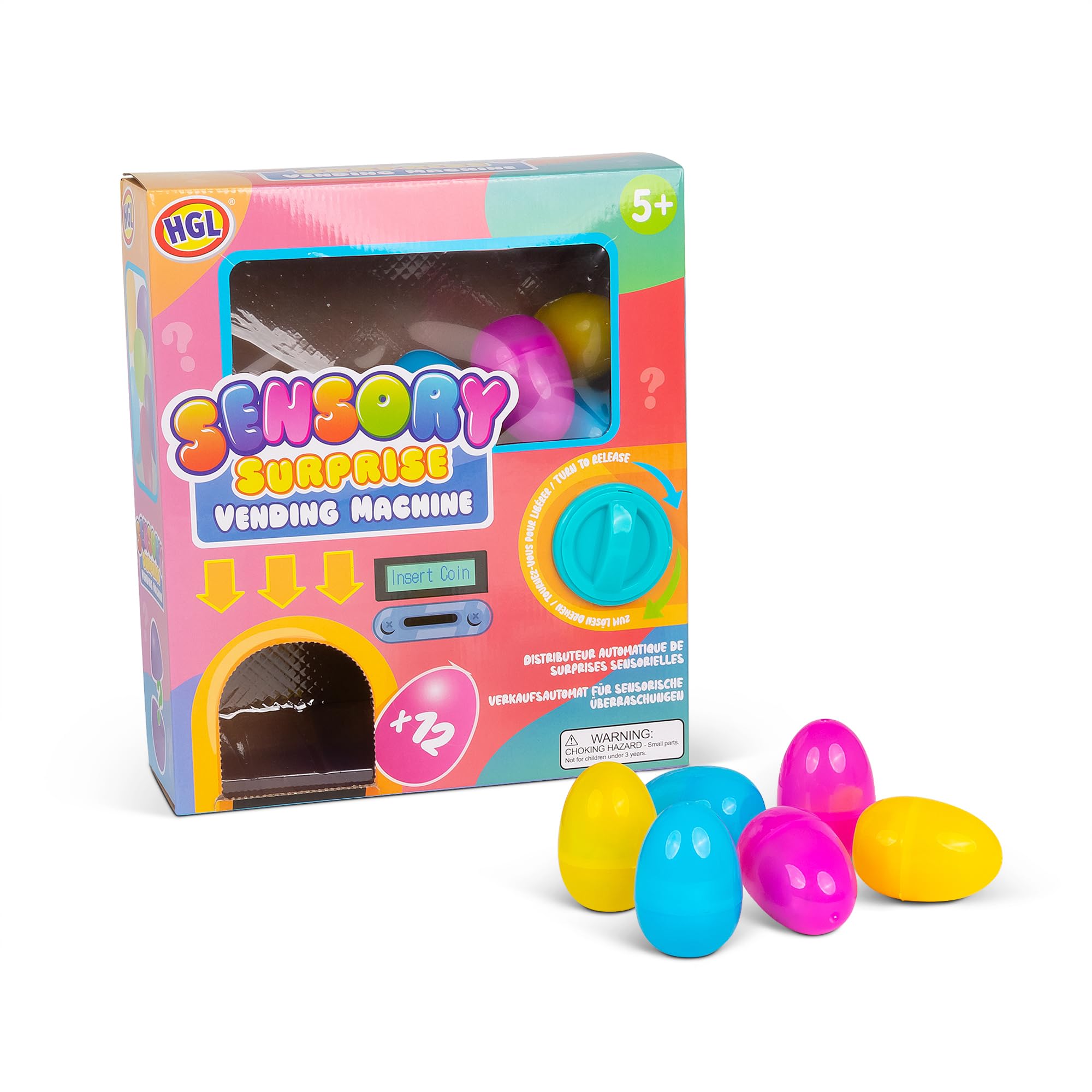 HGL Sensory Surprise Vending Machine - Interactive Fidget Toy Set for Kids 5+