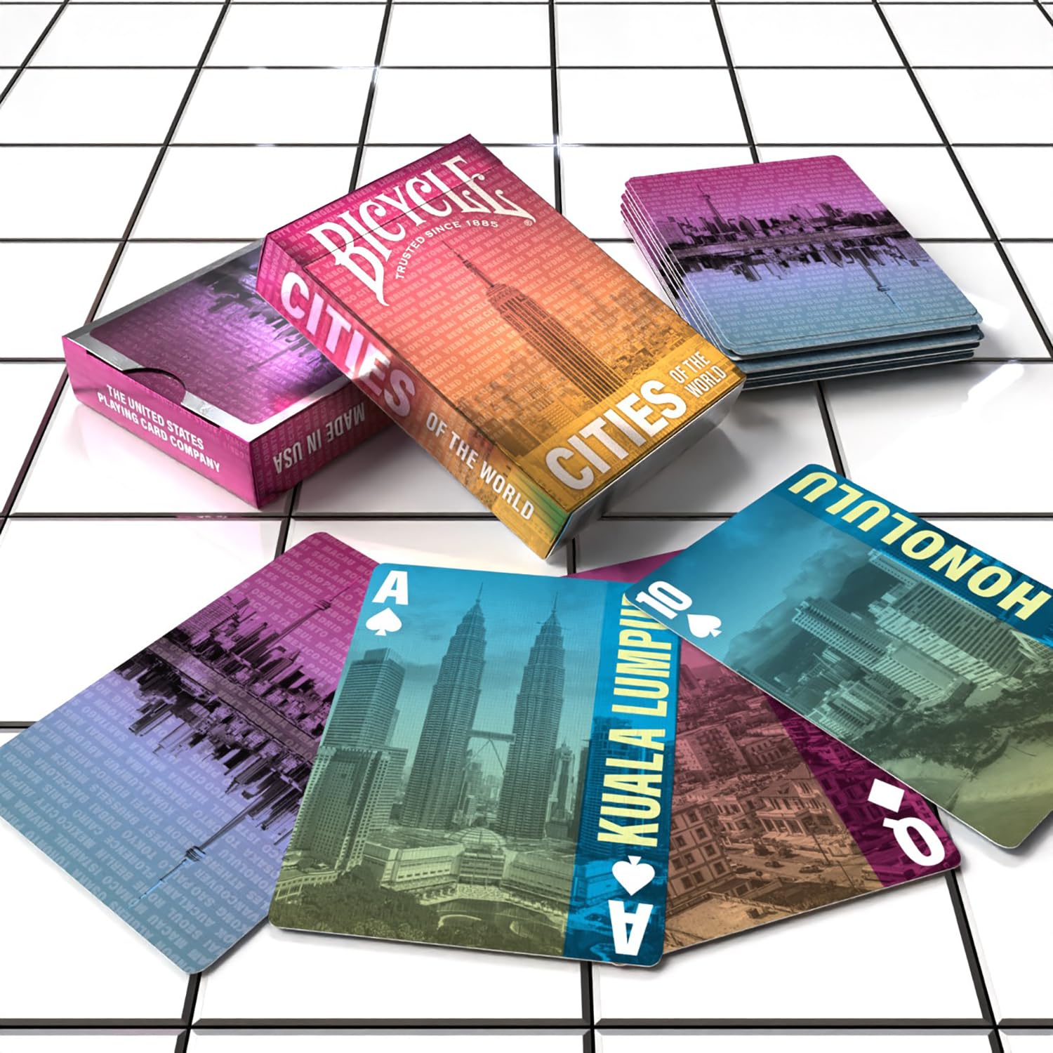Bicycle Cities of the World Playing Cards Deck | Foiled Tuck Case | Air Cushion Finish | Unisex Adult 6
