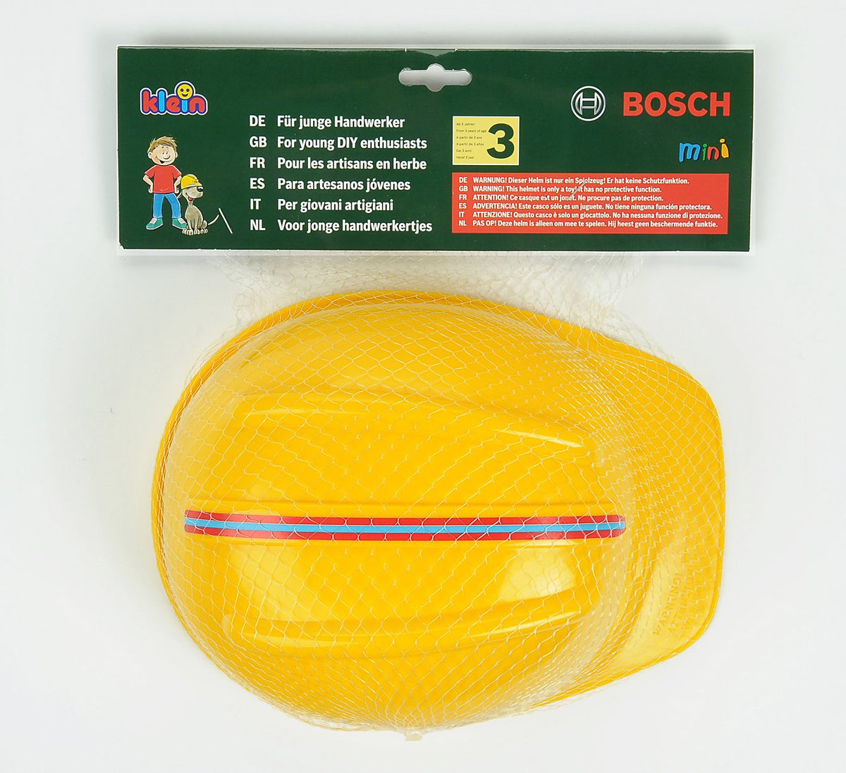 Theo Klein Bosch Safety Helmet Toy Helmet - Adjustable Size, Age 3+
