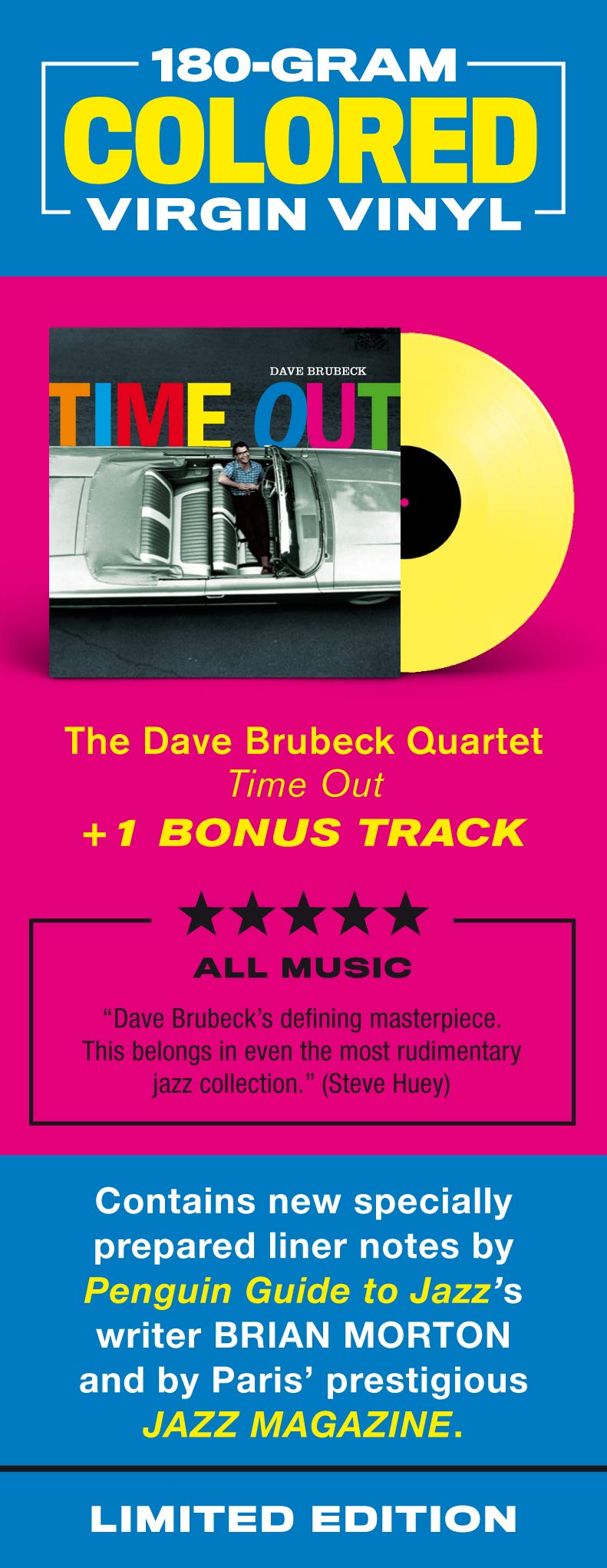 Dave Brubeck - Time Out + Bonus Track [Limited Edition Coloured Vinyl]