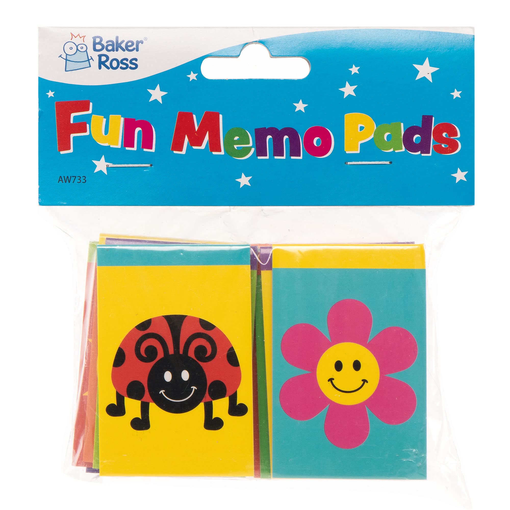 Baker Ross Novelty Notebooks - Pack of 12 Assorted Designs | Pocket Size Memo Pads for Party Favours 7