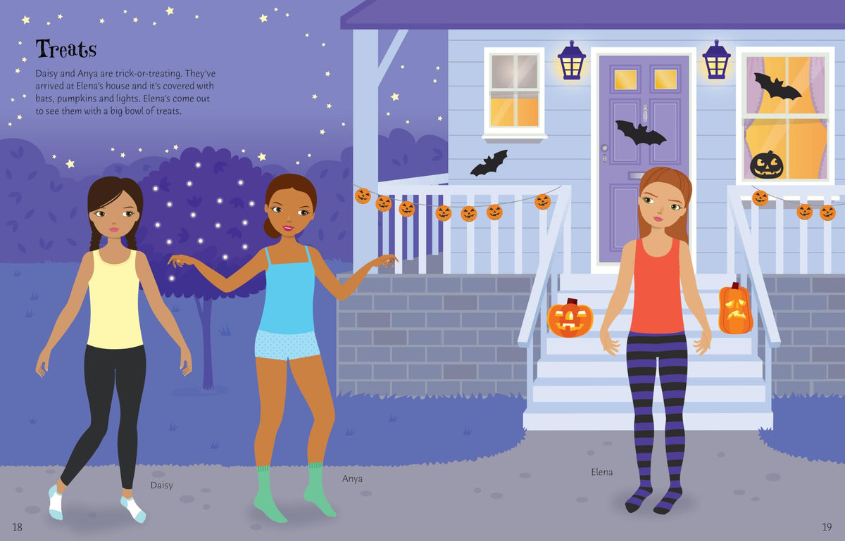 Usborne Sticker Dolly Dressing Halloween - Ages 5-7 | 44 Pages | English 5
