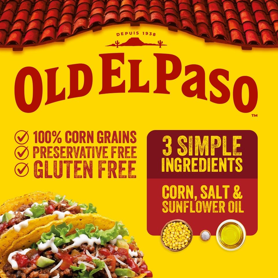 Old El Paso Smoky BBQ Crunchy Taco Kit - Mild Chilli Rating | 292G