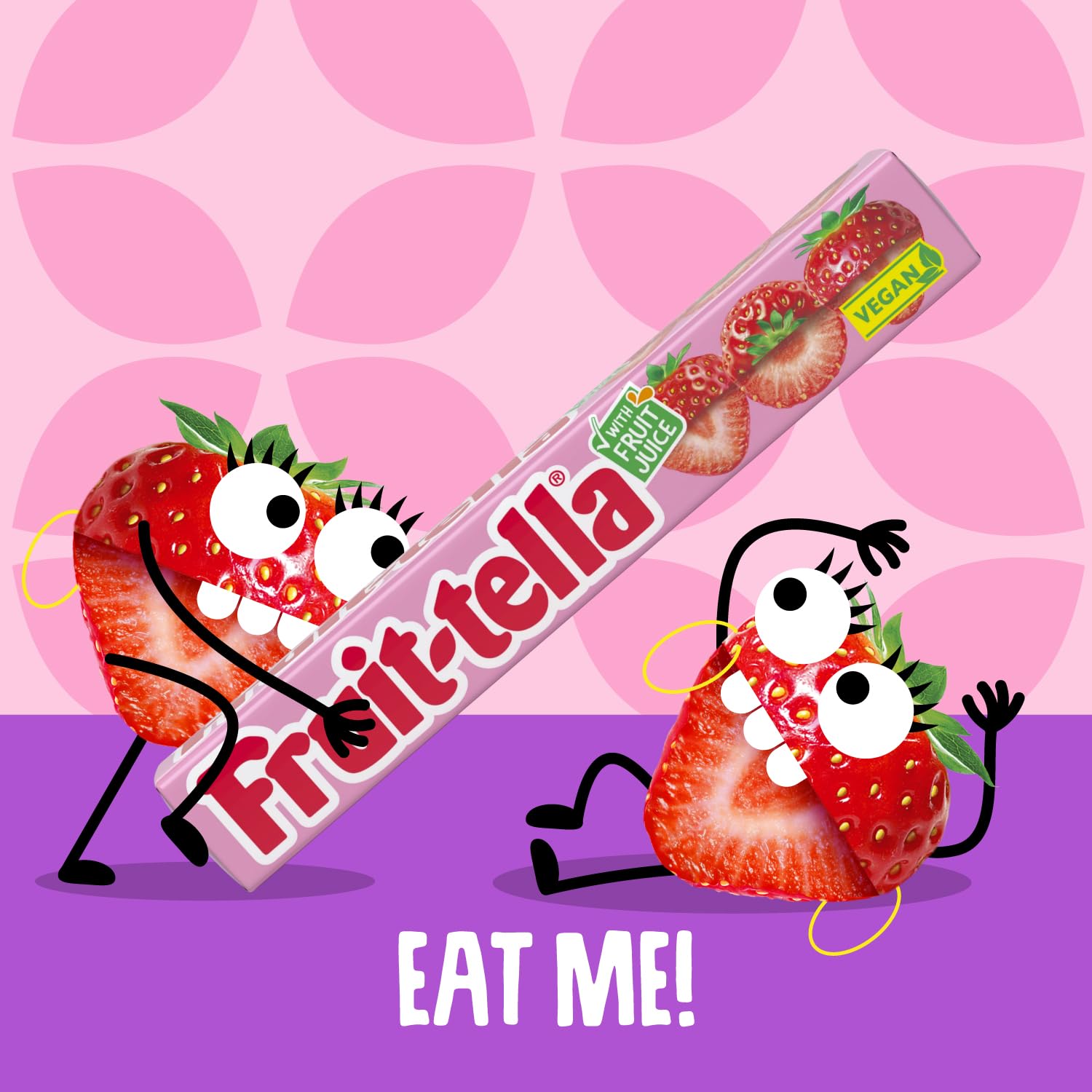 Fruittella Simply Strawberry Soft Chews - Vegan, Gluten-Free Fruit Flavoured Party Sweets 5