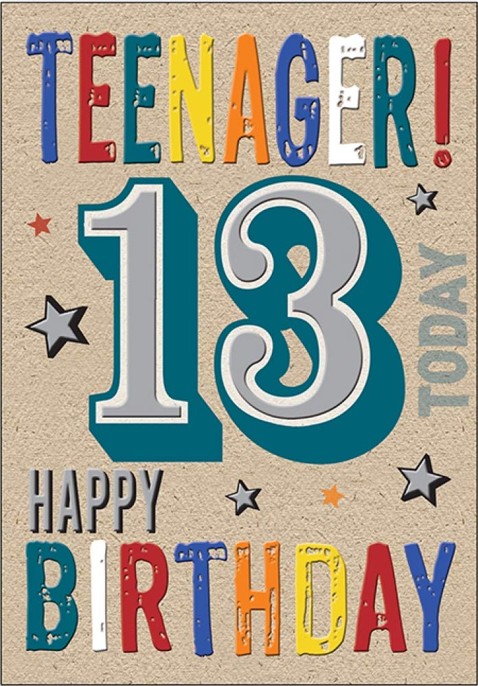 Piccadilly Greetings Age 13 Birthday Card with Envelope | 7 x 5 Inches 1